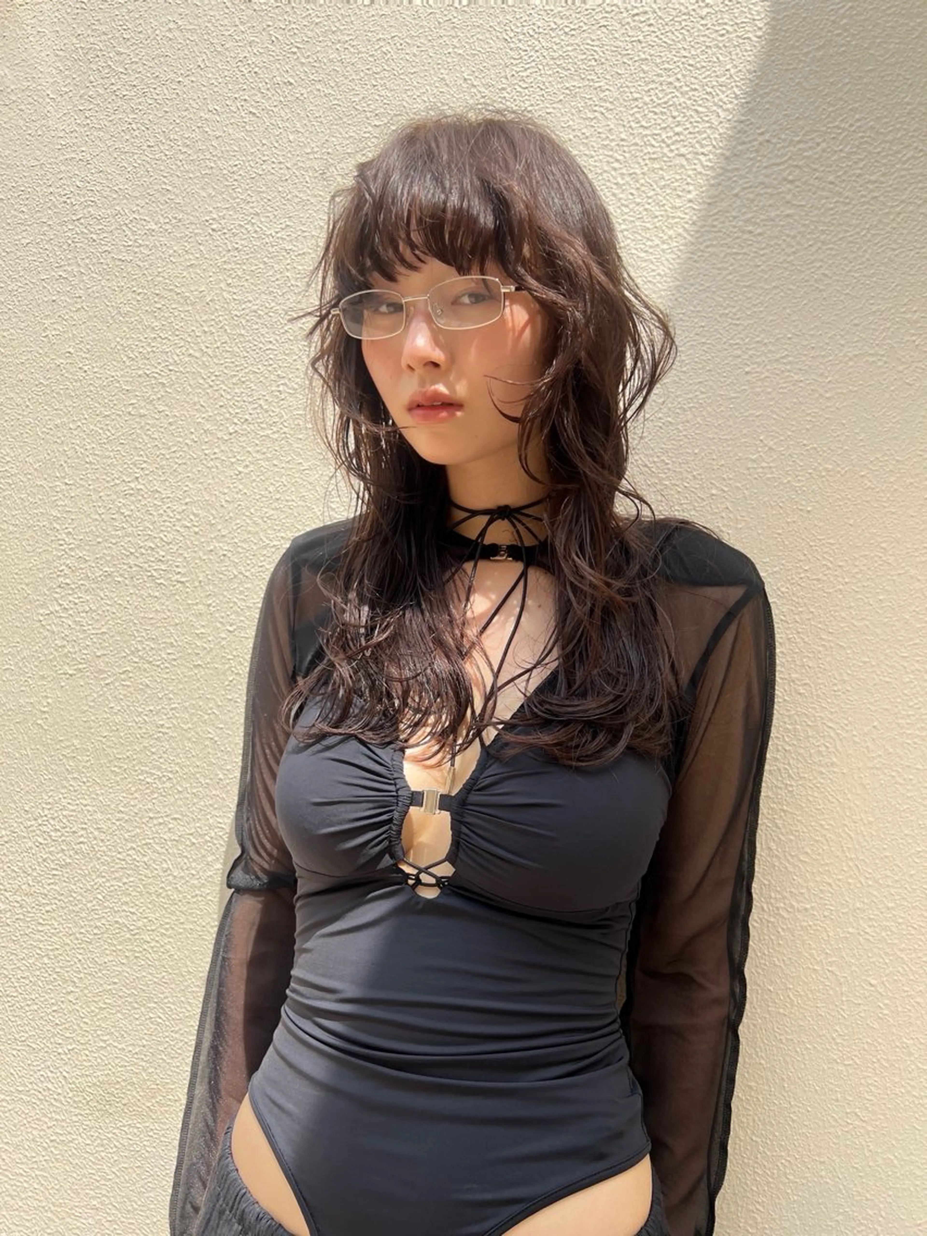 セミロング パーマ カット パーマ MARU レイヤー/パーマのヘアスタイル