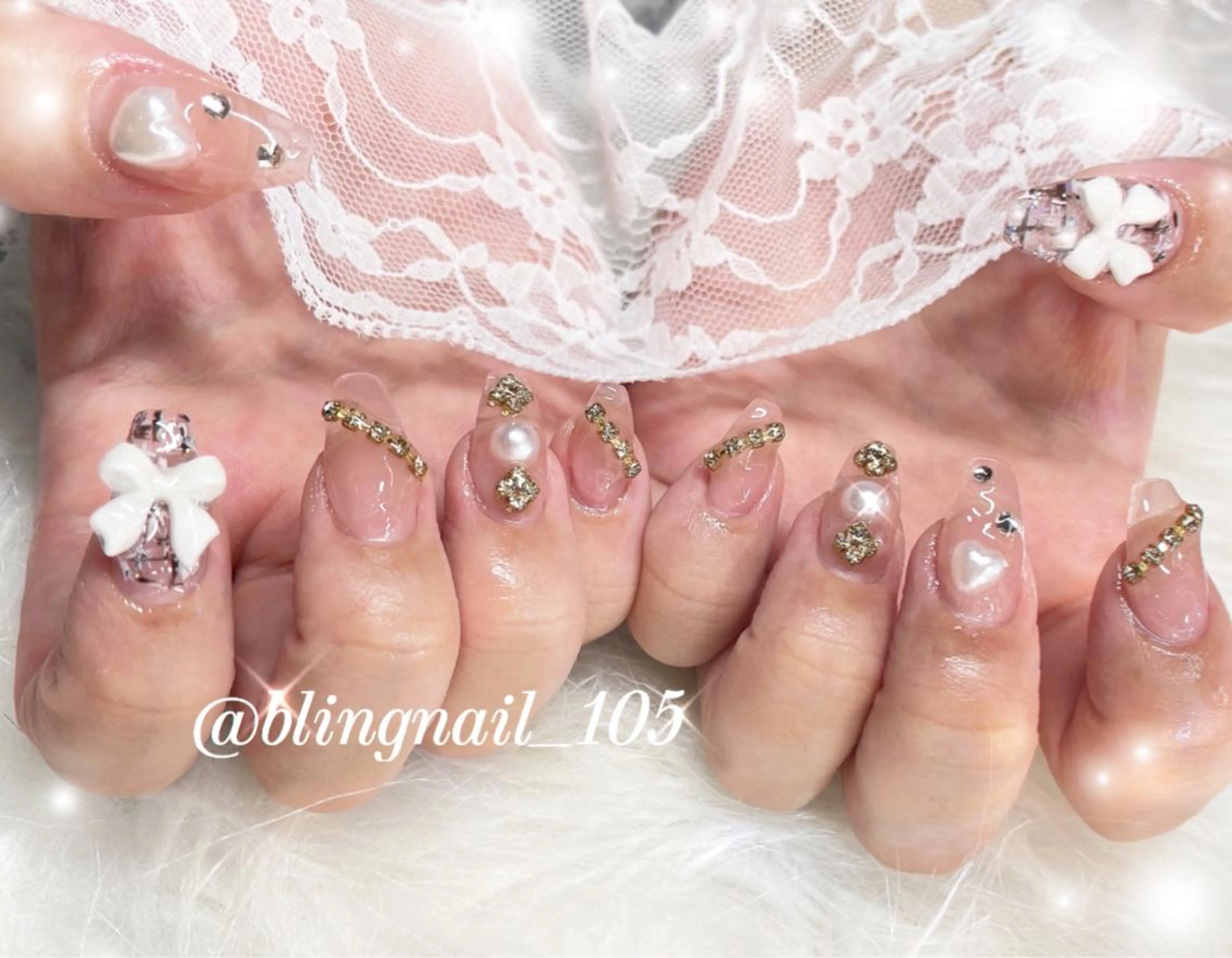 ネイル 23時まで❤︎韓国、 ワンホンネイルのネイルデザイン