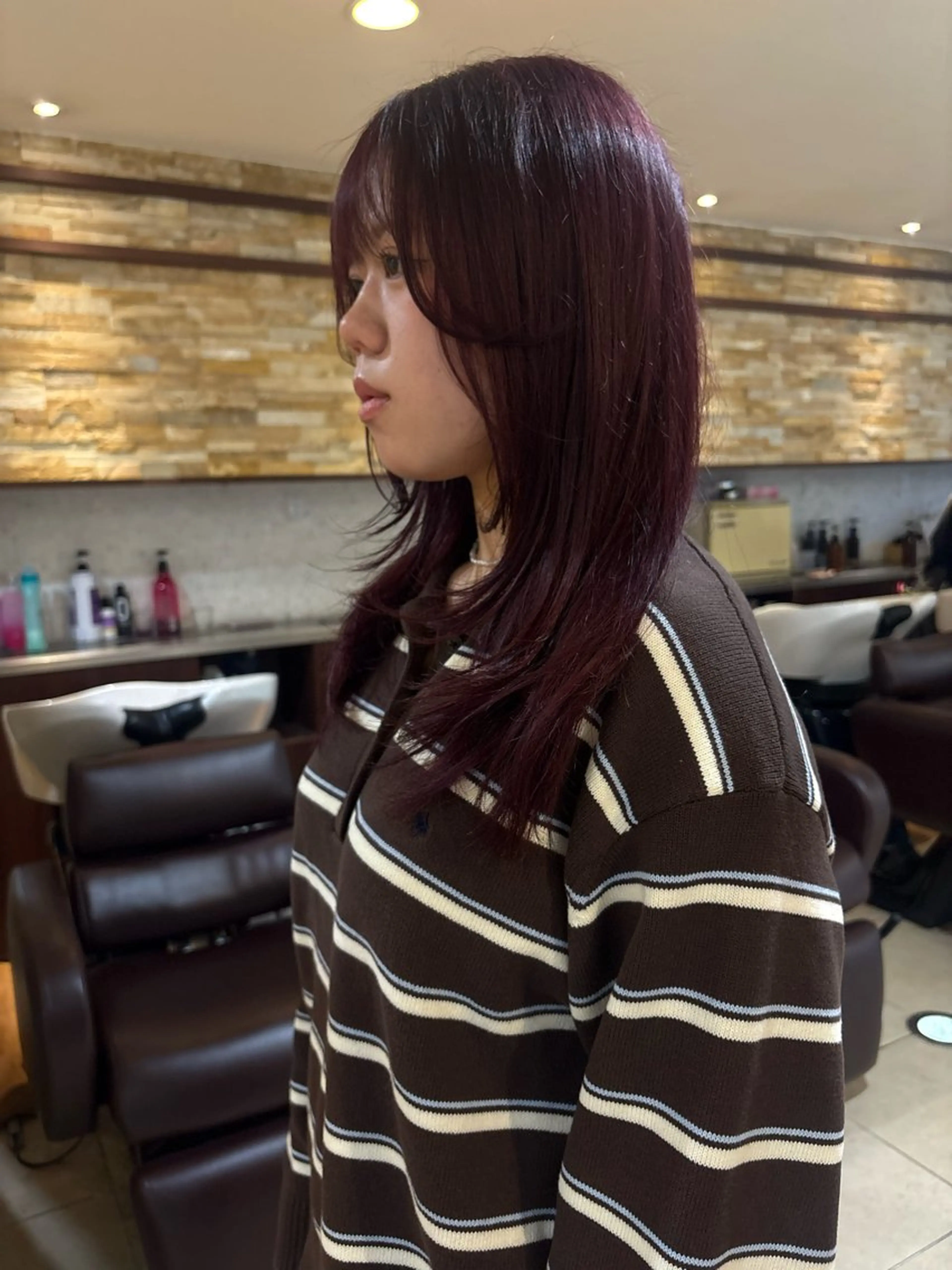 セミロング カラー ブリーチ FaB/ Yunaのヘアスタイル