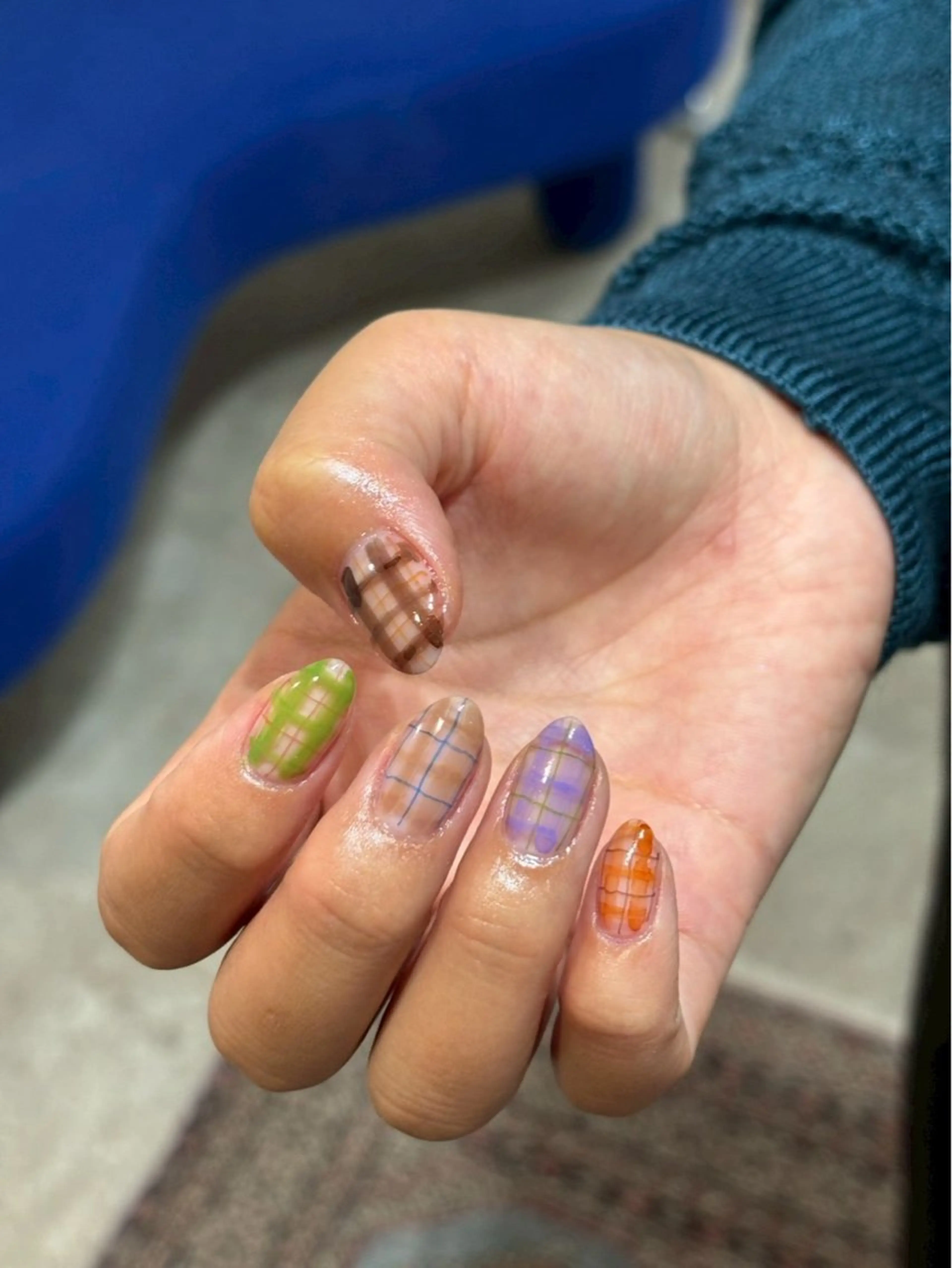 ネイル ハンドネイル 💙0203 munimusanのネイルデザイン