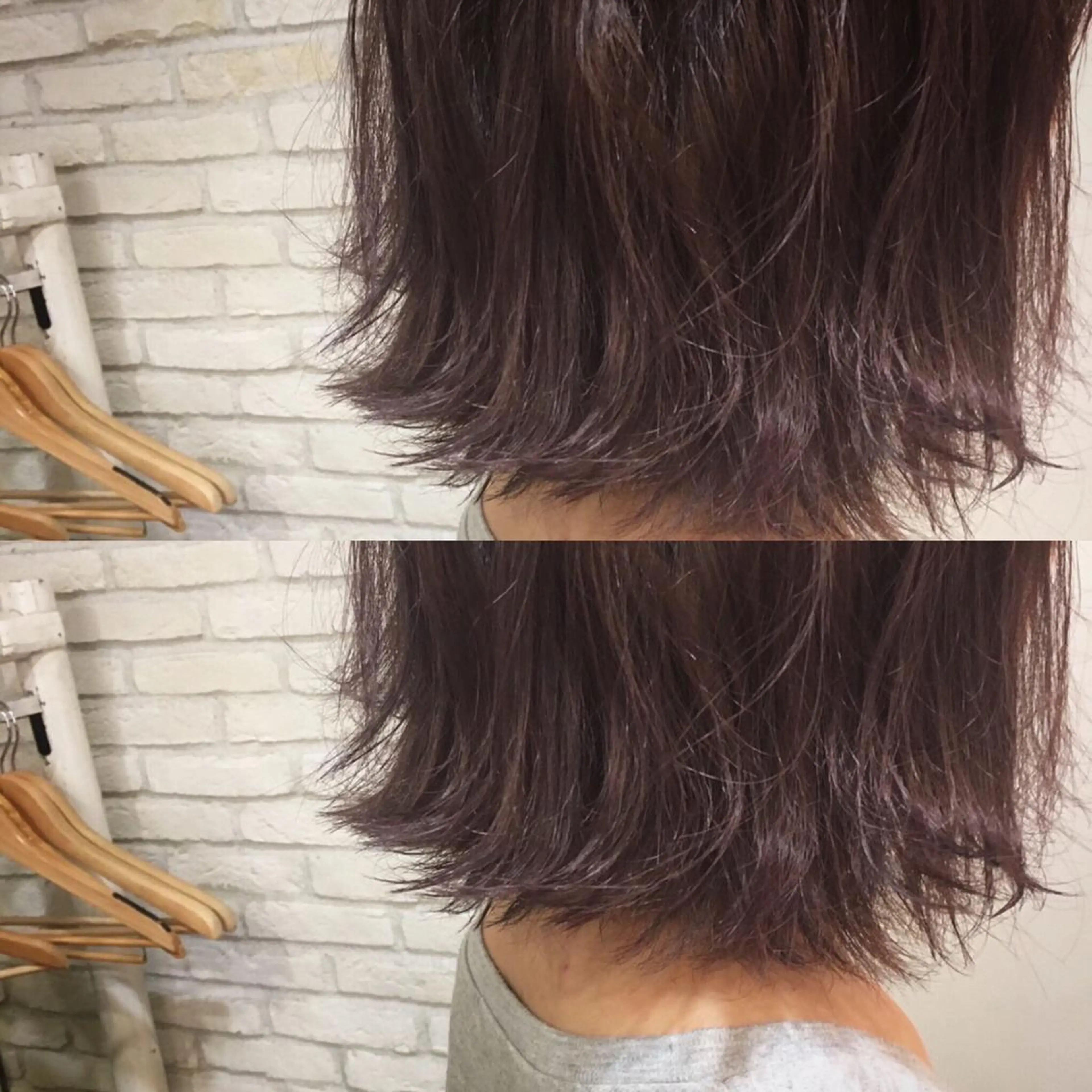 ショート カラー ラベンダーカラー 平内 賢人のヘアスタイル