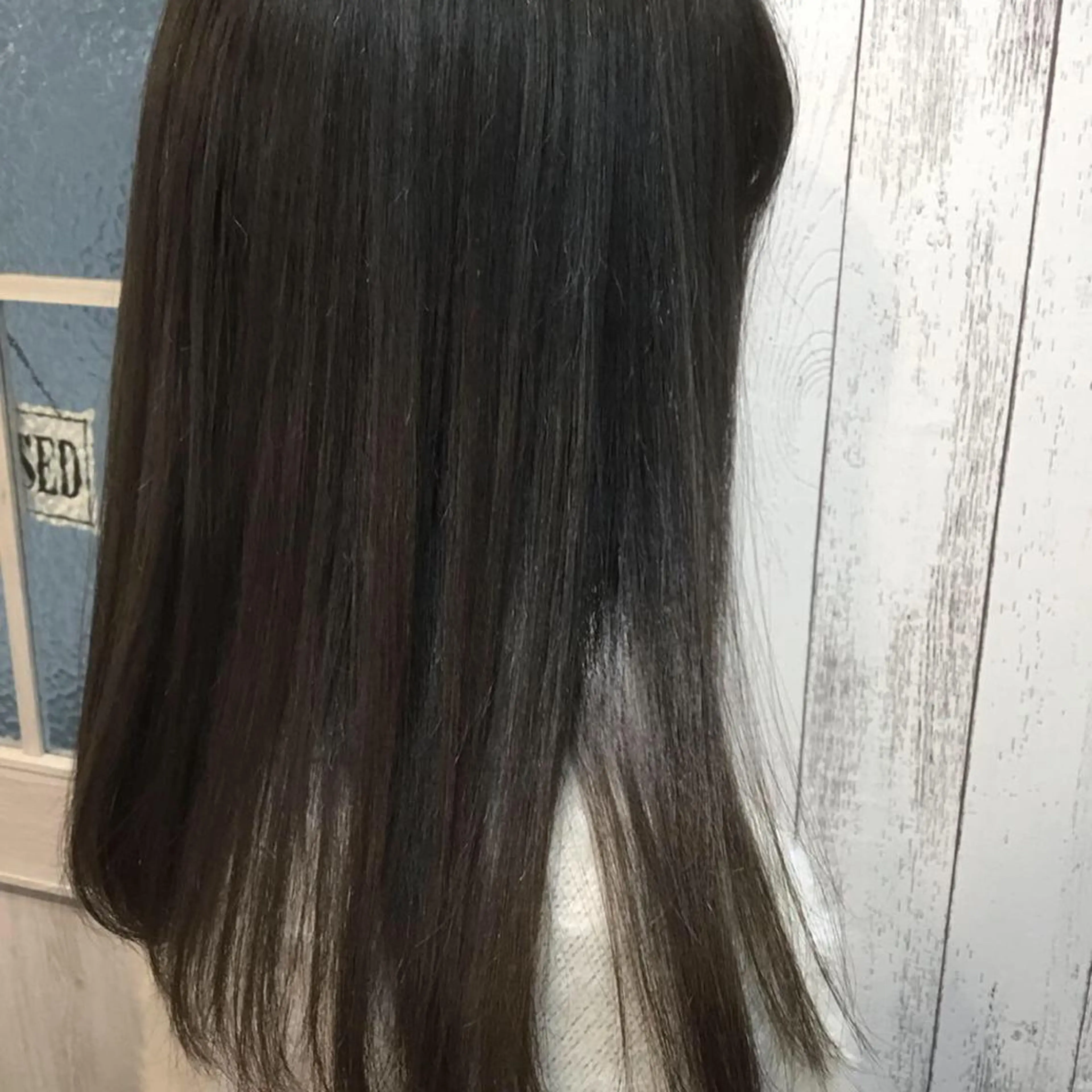 セミロング カラー パーマ embrace エンブレイスのヘアスタイル