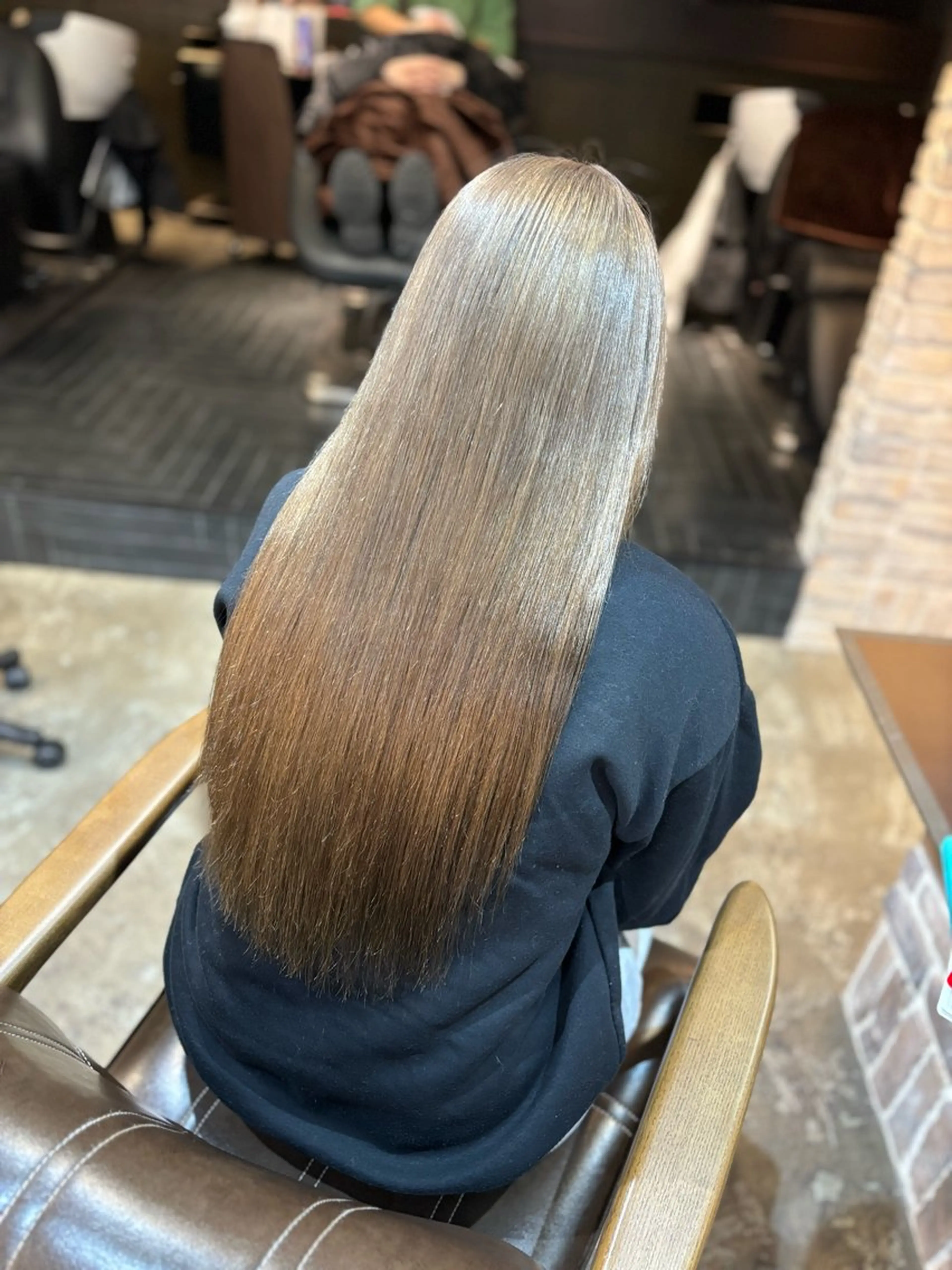 ロング ヘアカラー トリートメント acroあべの店所属・🧸顔周りカット /透明感🎀のヘアスタイル