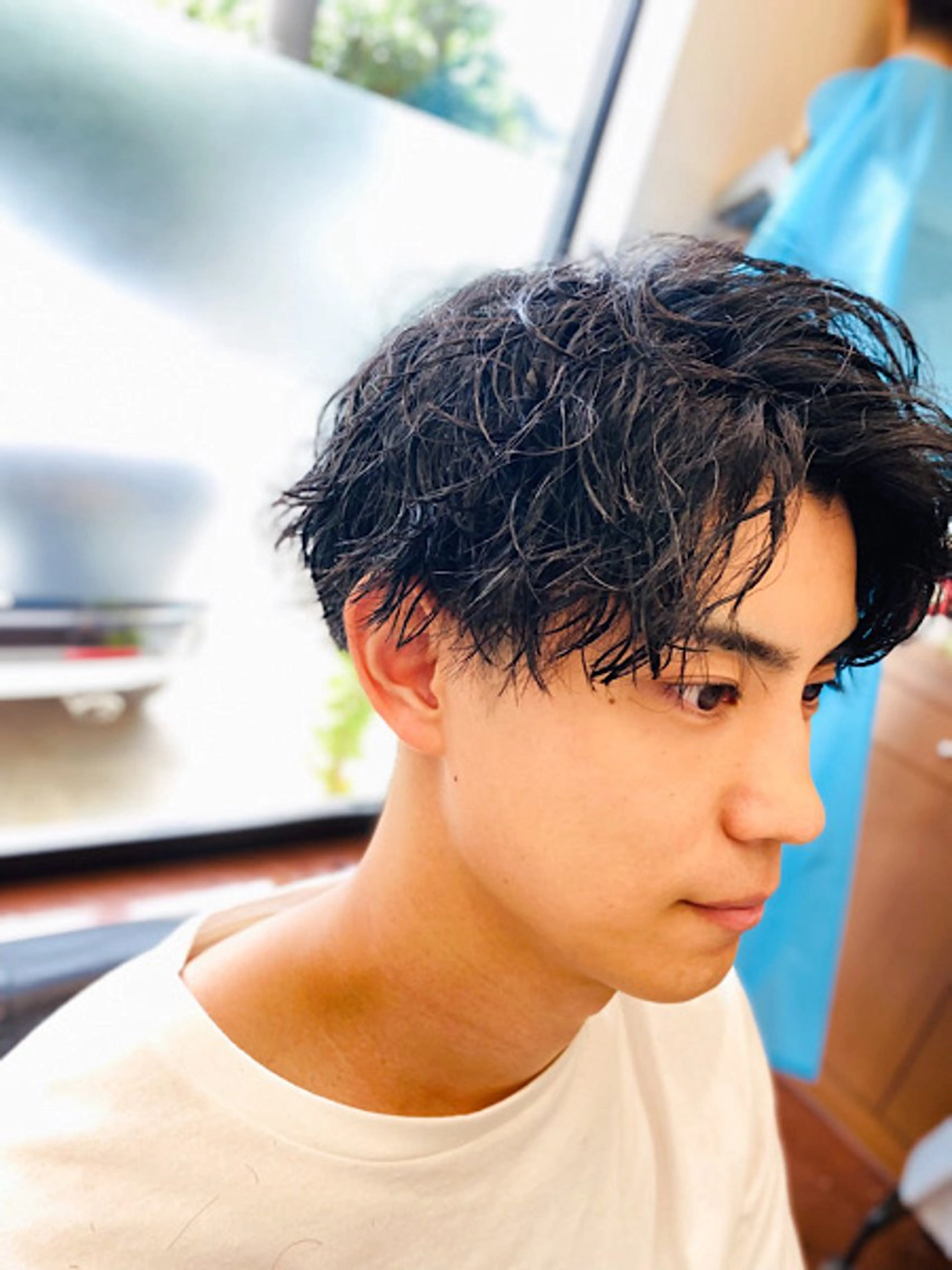 ミディアム パーマ メンズ 細尾 知生のエステ・リラクイメージ