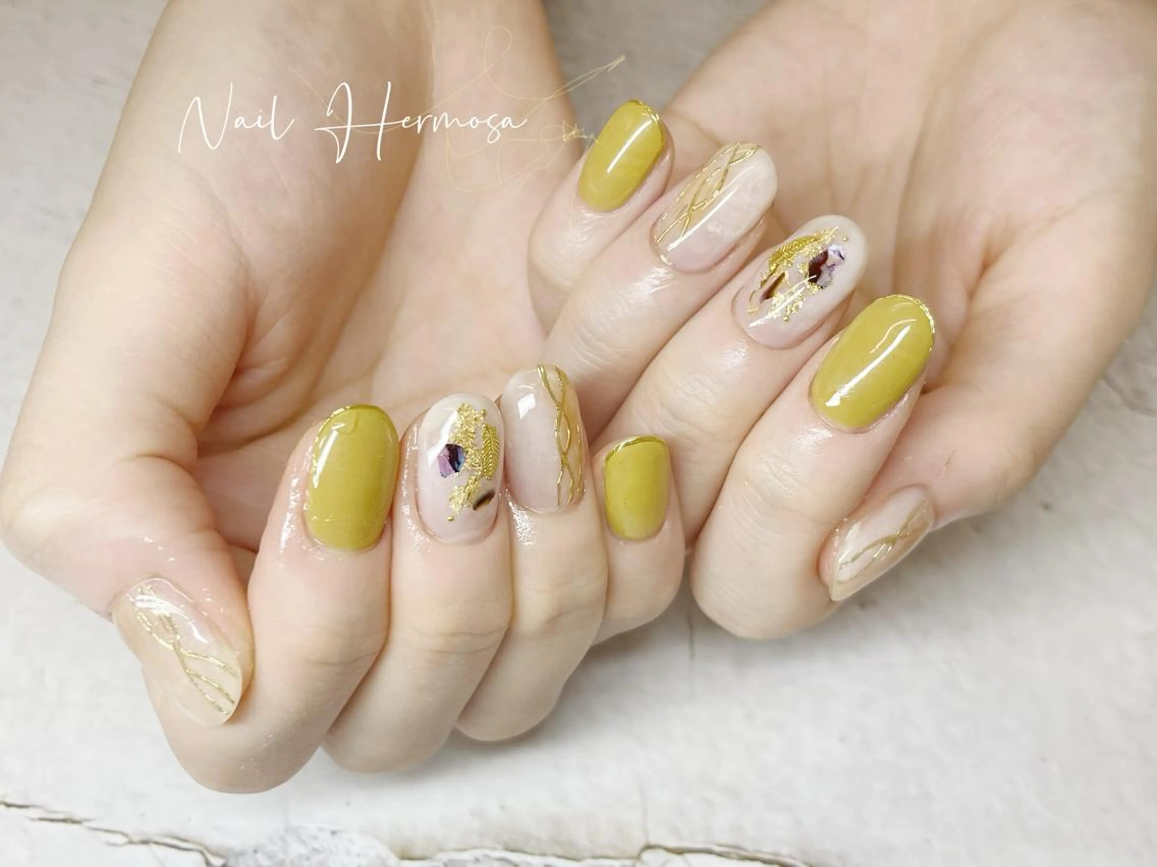 ネイル 桜ネイル 長さ出し フラッシュネイル フラワーネイル フットネイル ハンドネイル ネイル エルモサのネイルデザイン