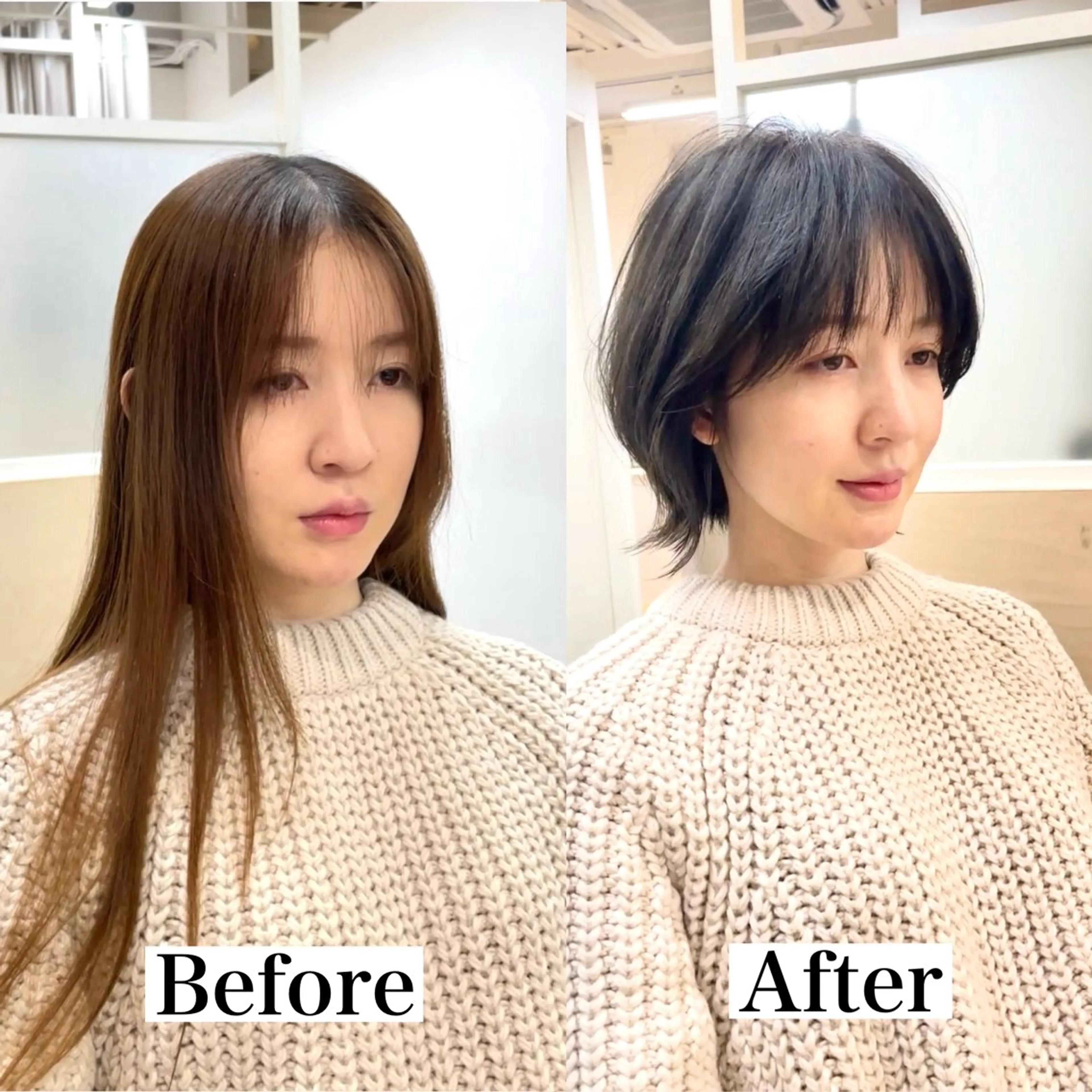 ショート カラー ボブ 外ハネヘア 表参道【髪質改善】 宮嶋勇太のヘアスタイル