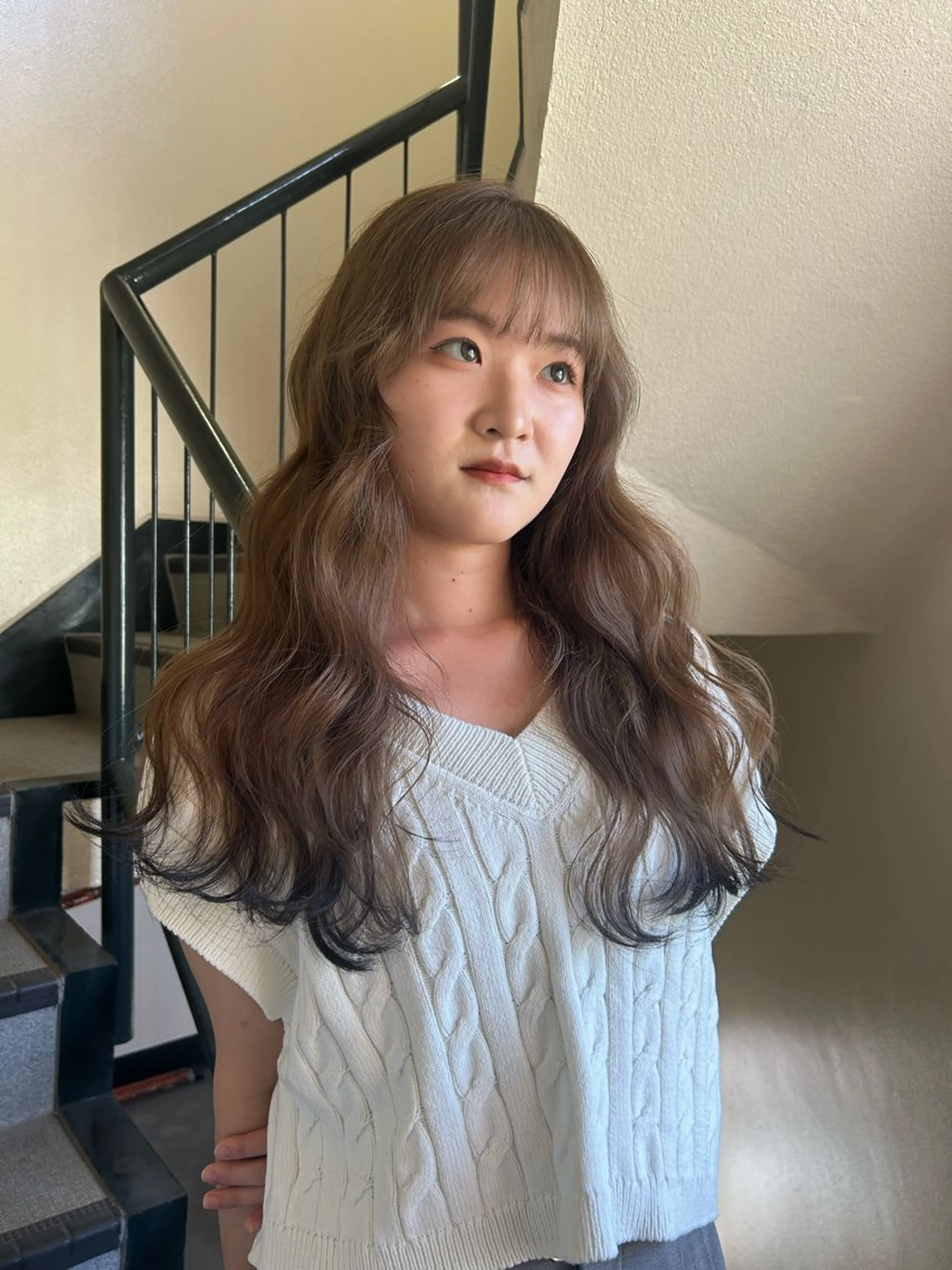 ロング カラー ヘアアレンジ ヘアカラー ☕️結【suii.】 ボブ/ヘアセット☕️のヘアスタイル