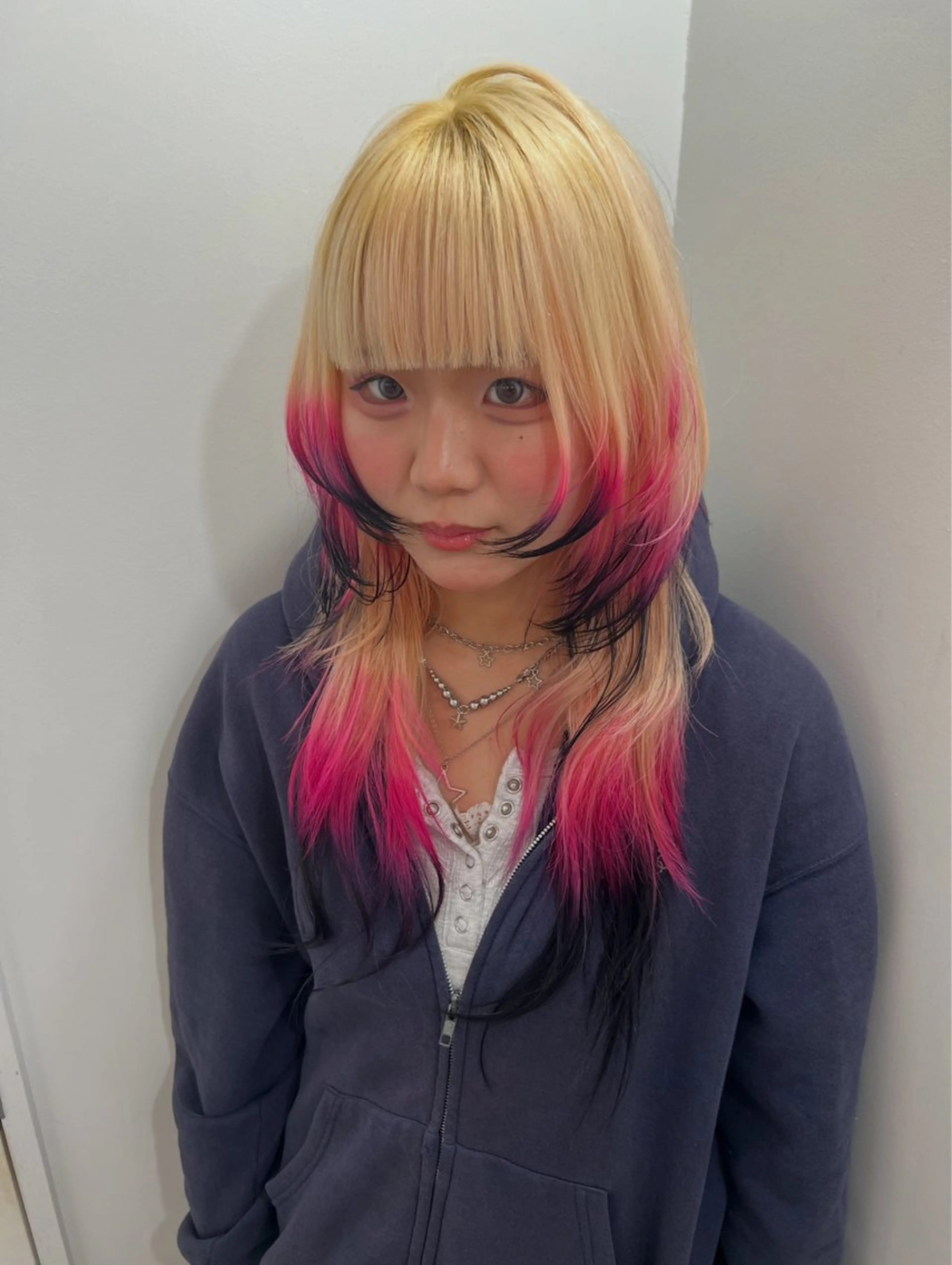 ロング ヘアカラー トリートメント 💥ウルフカット デザインあんな💥のヘアスタイル