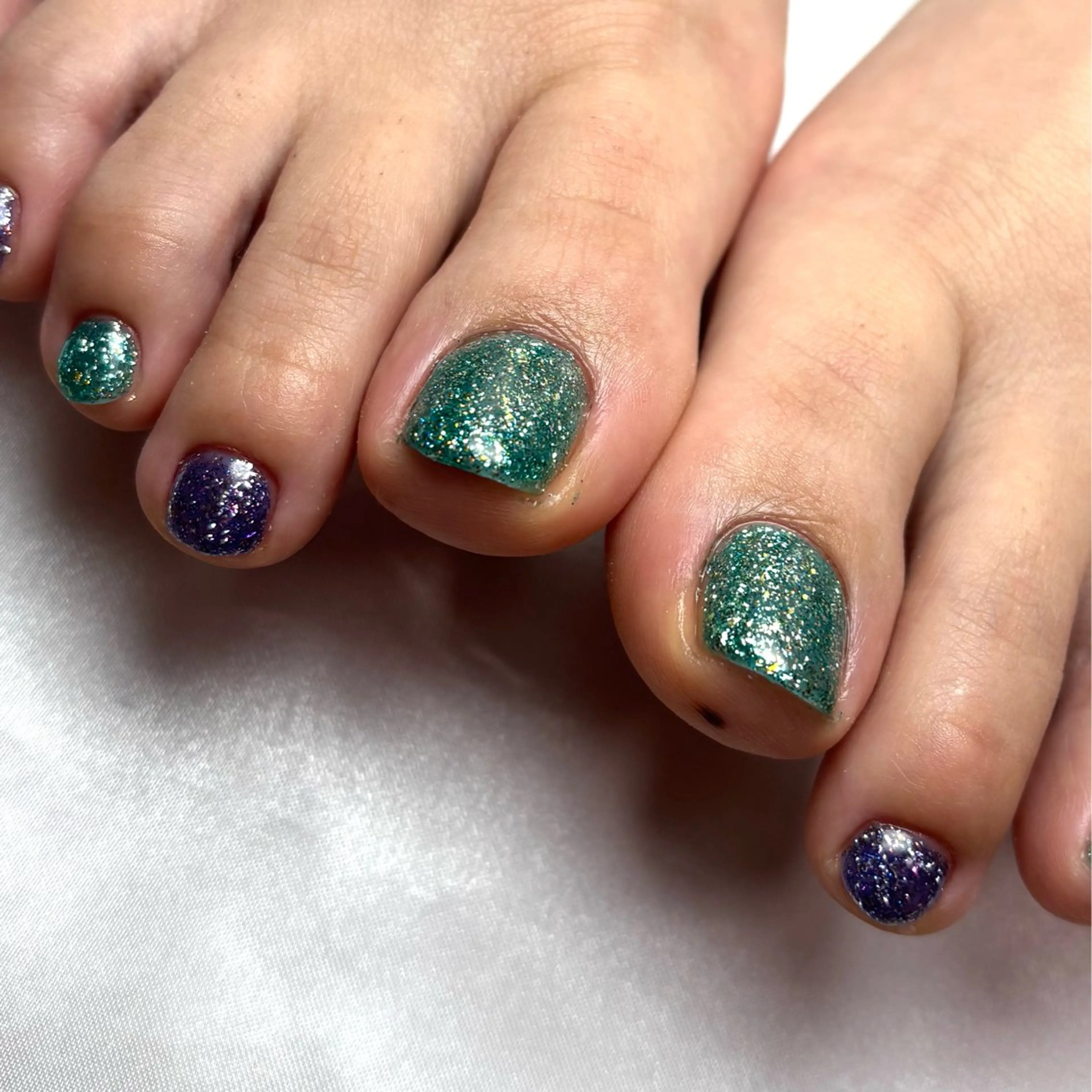 【オフあり】フット　フラッシュネイル✨️📸(2色まで)の写真