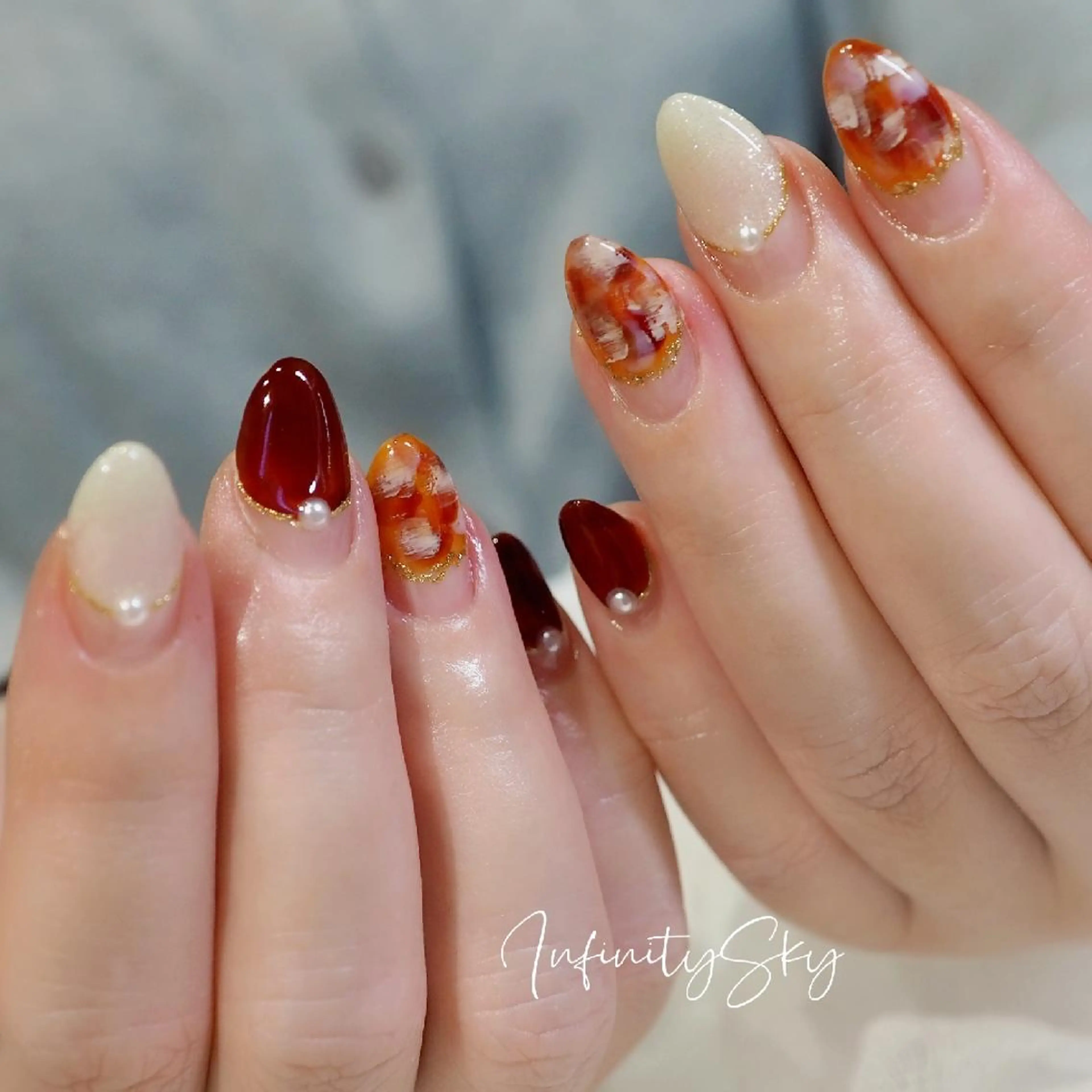 ネイル infinity skyのネイルデザイン