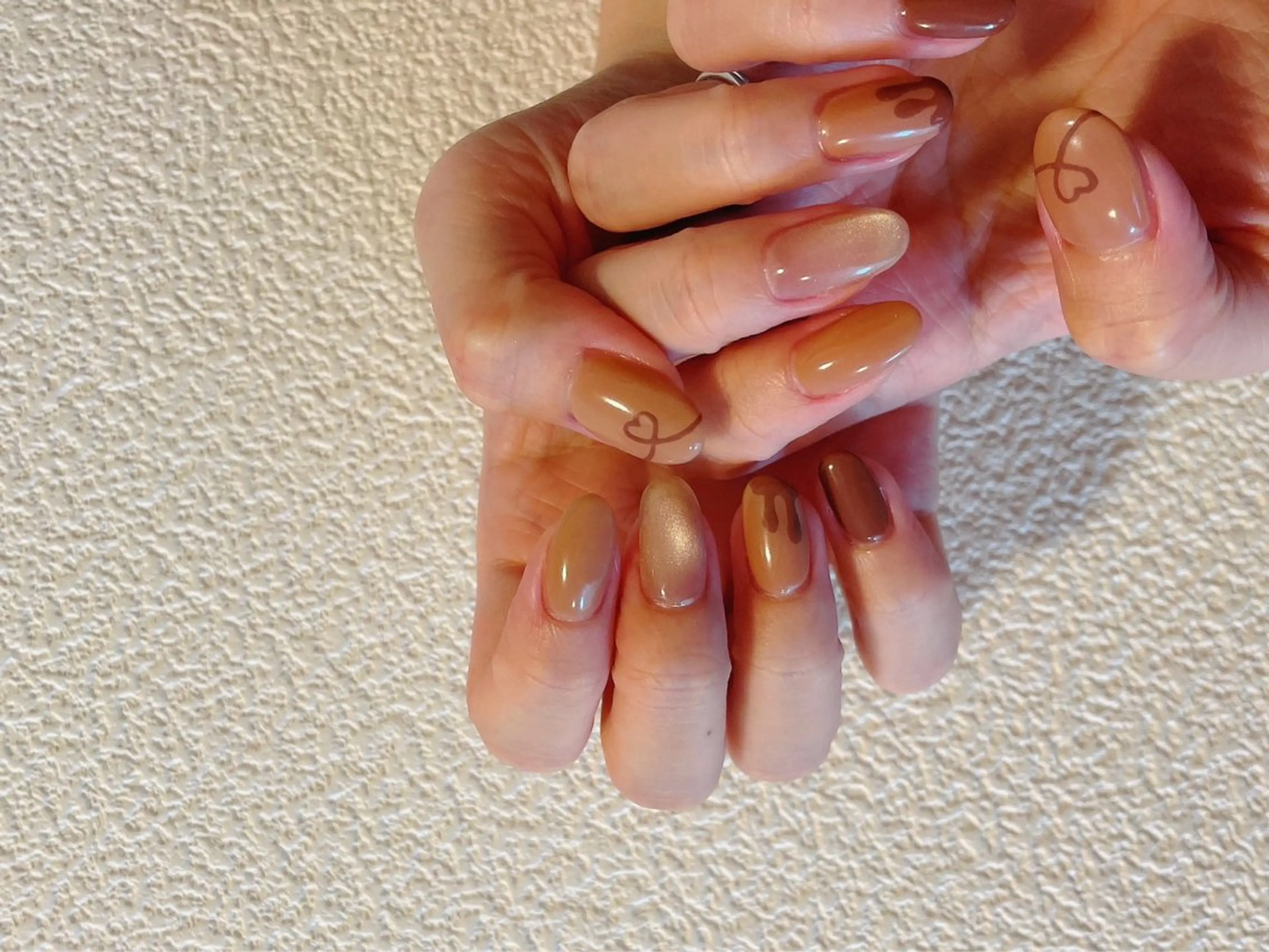 ネイル ジェルネイル 韓国ネイル メンズネイル パラジェル バレンタイン kiki nail たまプラーザのネイルデザイン