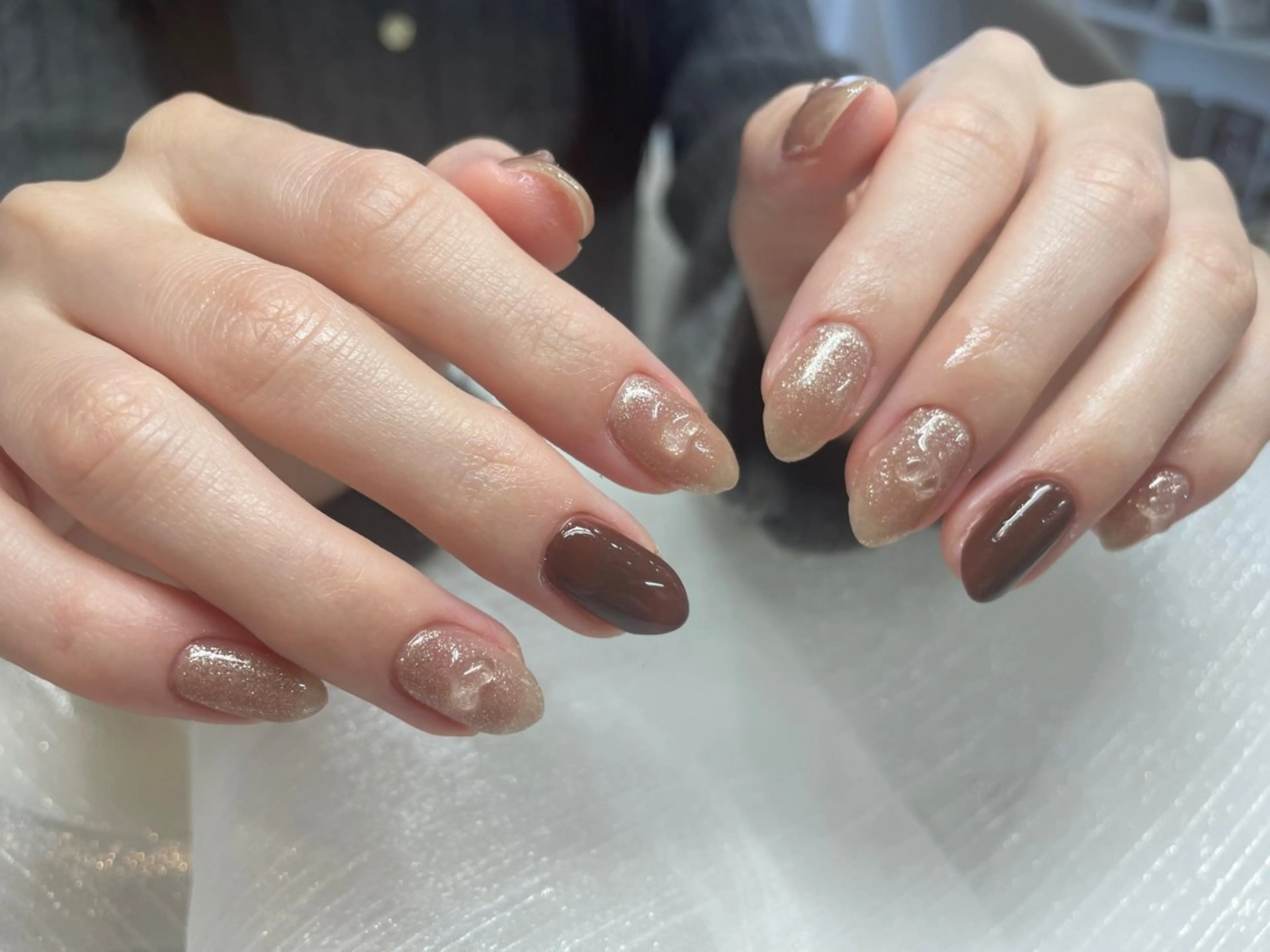 ネイル ハンドネイル Ui_Amor (パラジェル)のネイルデザイン