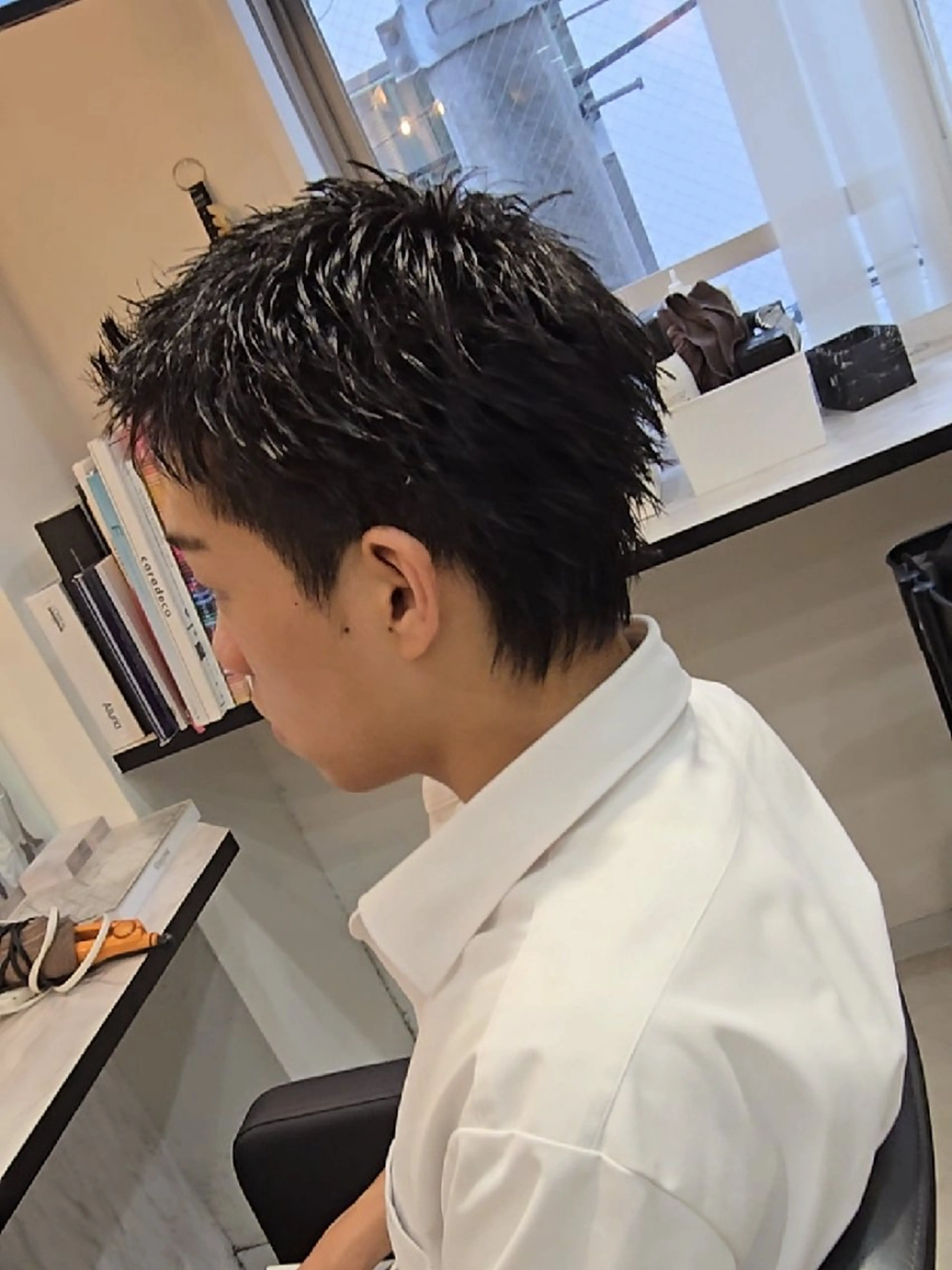 メンズ ショート スパイキーショート ショートヘア カット ヘアセット Lapis 名古屋駅前店所属・LEN名古屋/パーマ 海外ヘア/メンズ特化のヘアスタイル