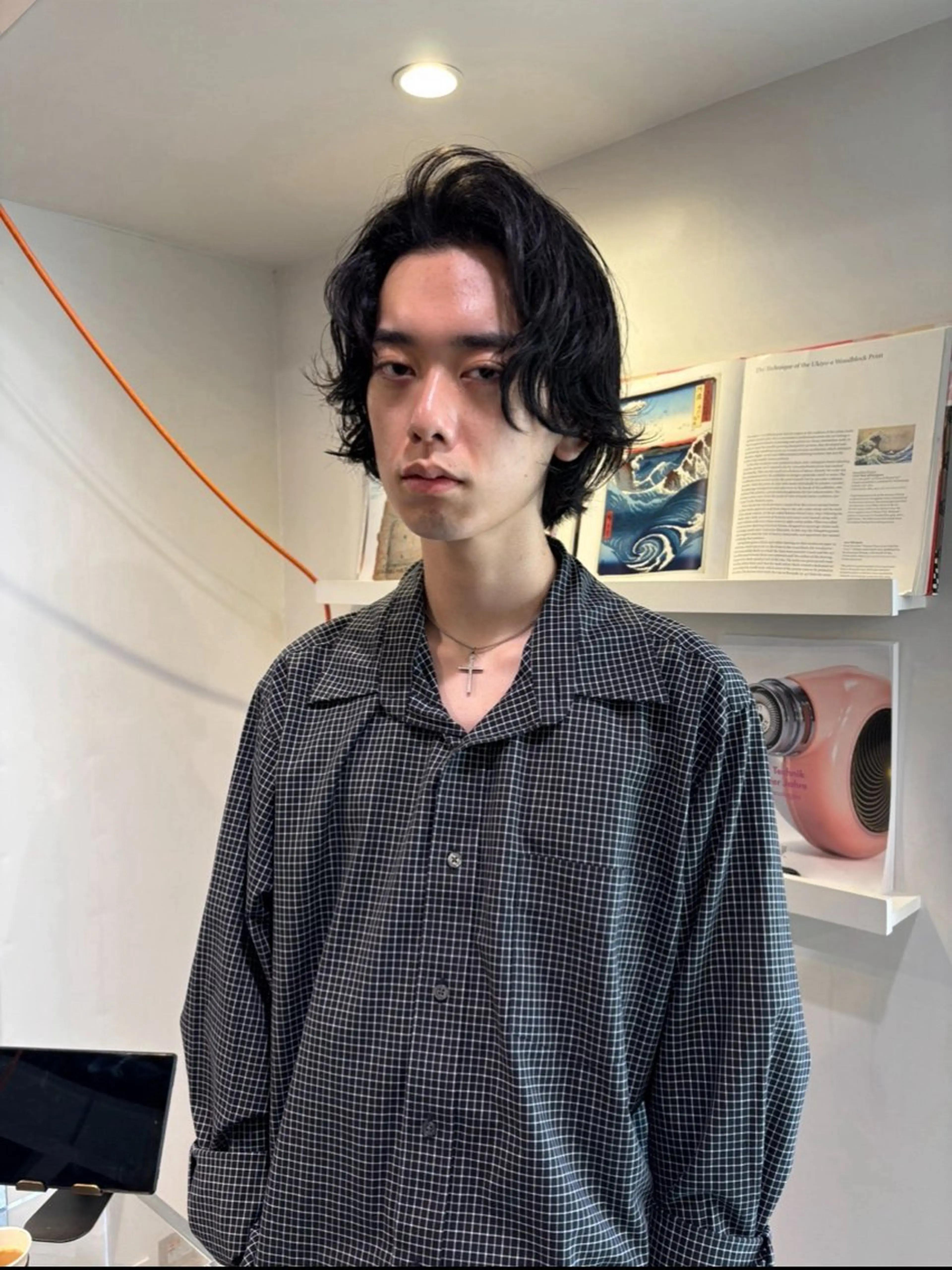 ミディアム メンズ カット ZOEY boyz所属・【zoey】 yuujii　パーマのヘアスタイル