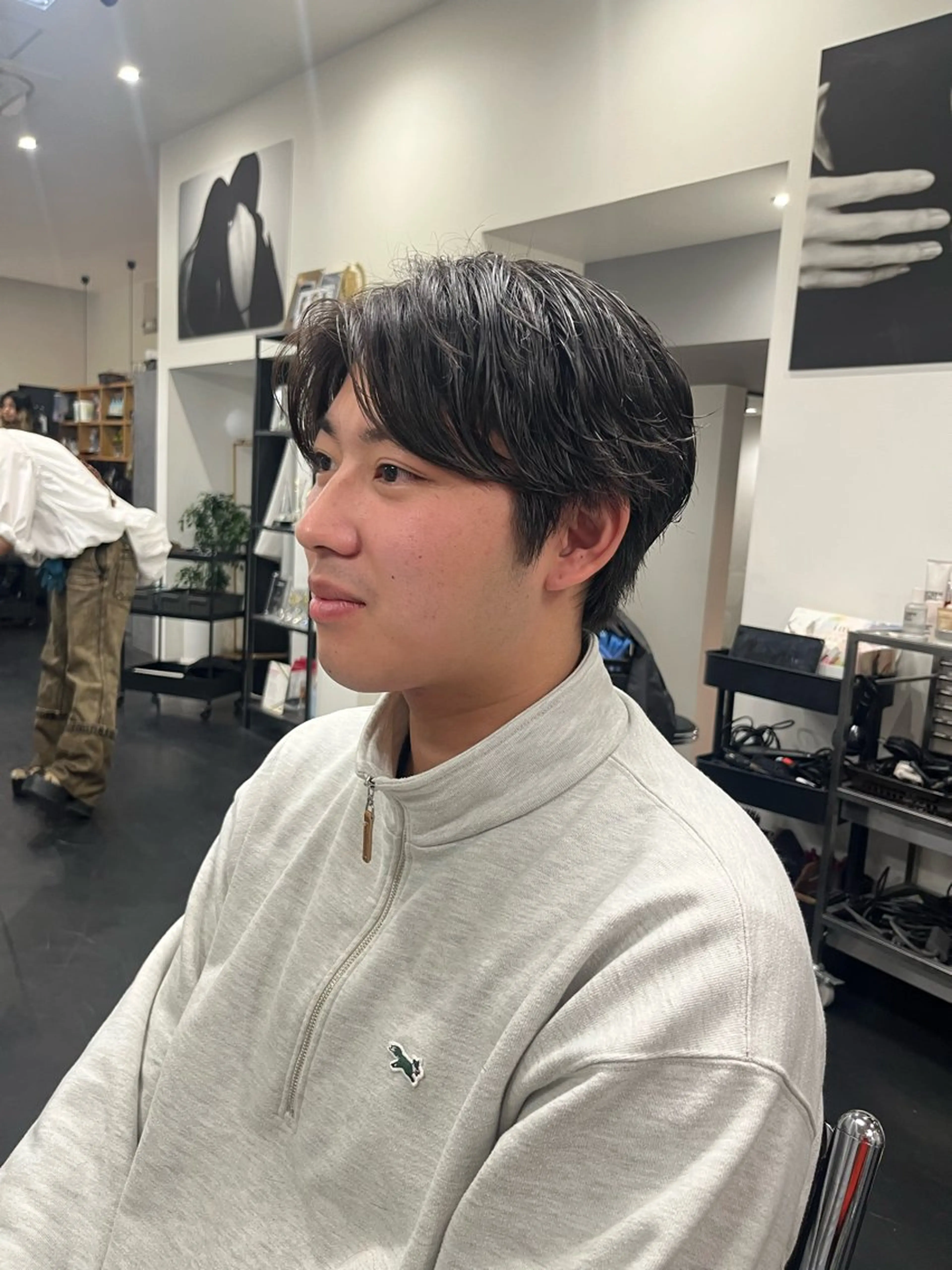 ショート パーマ メンズ メンズパーマ ニュアンスパーマ パーマ/縮毛矯正 揚村武斗のヘアスタイル