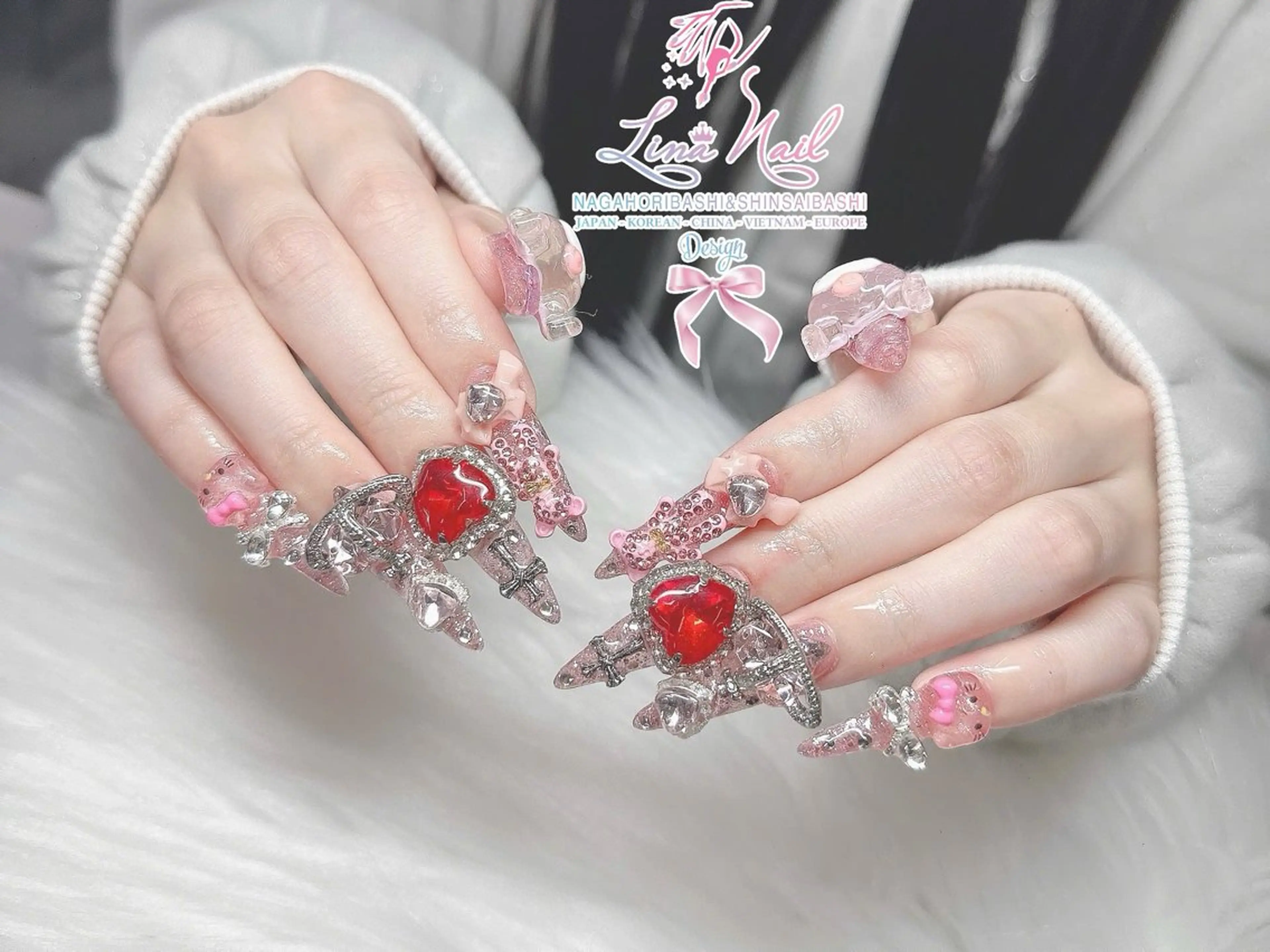 ネイル 冬ネイル クリスマス リナネイル 長堀橋店／東心斎橋店のネイルデザイン