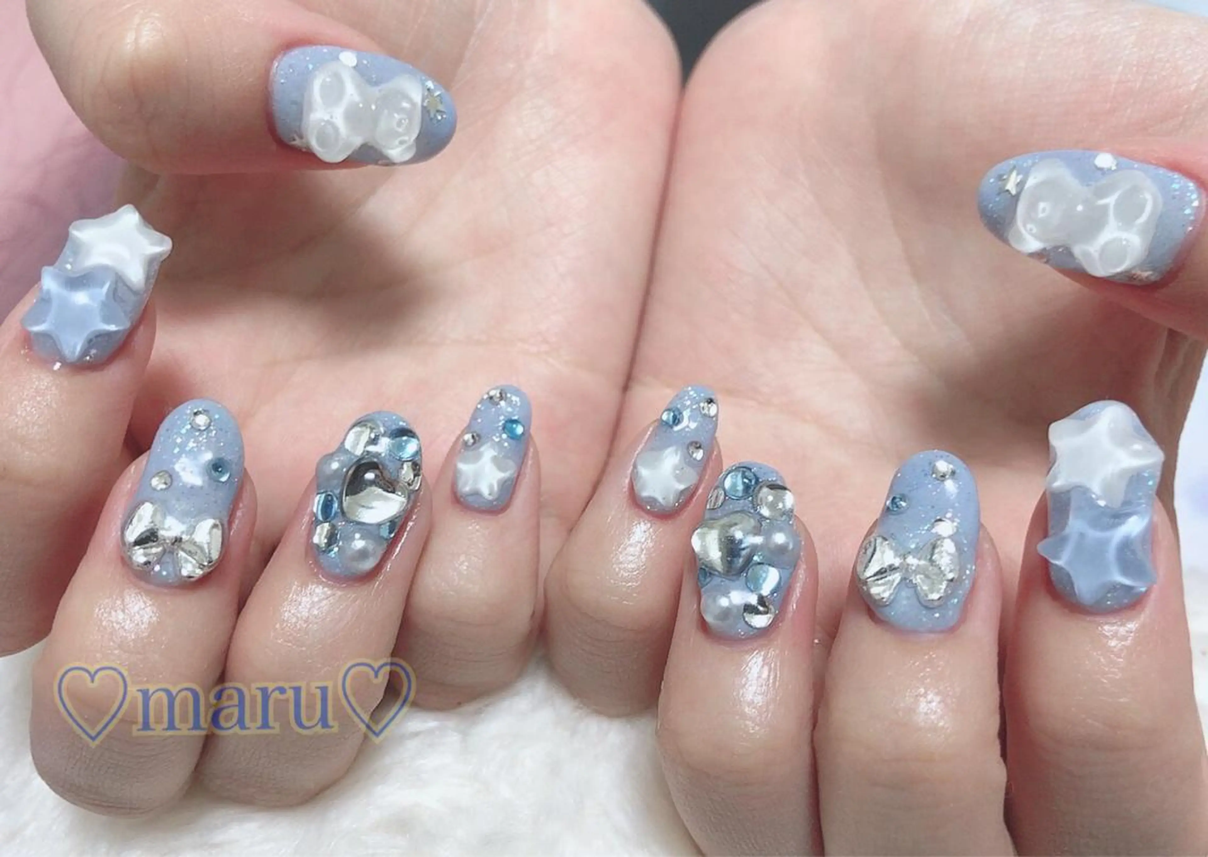 ネイル ハンドネイル フットネイル まるみ ♡のネイルデザイン