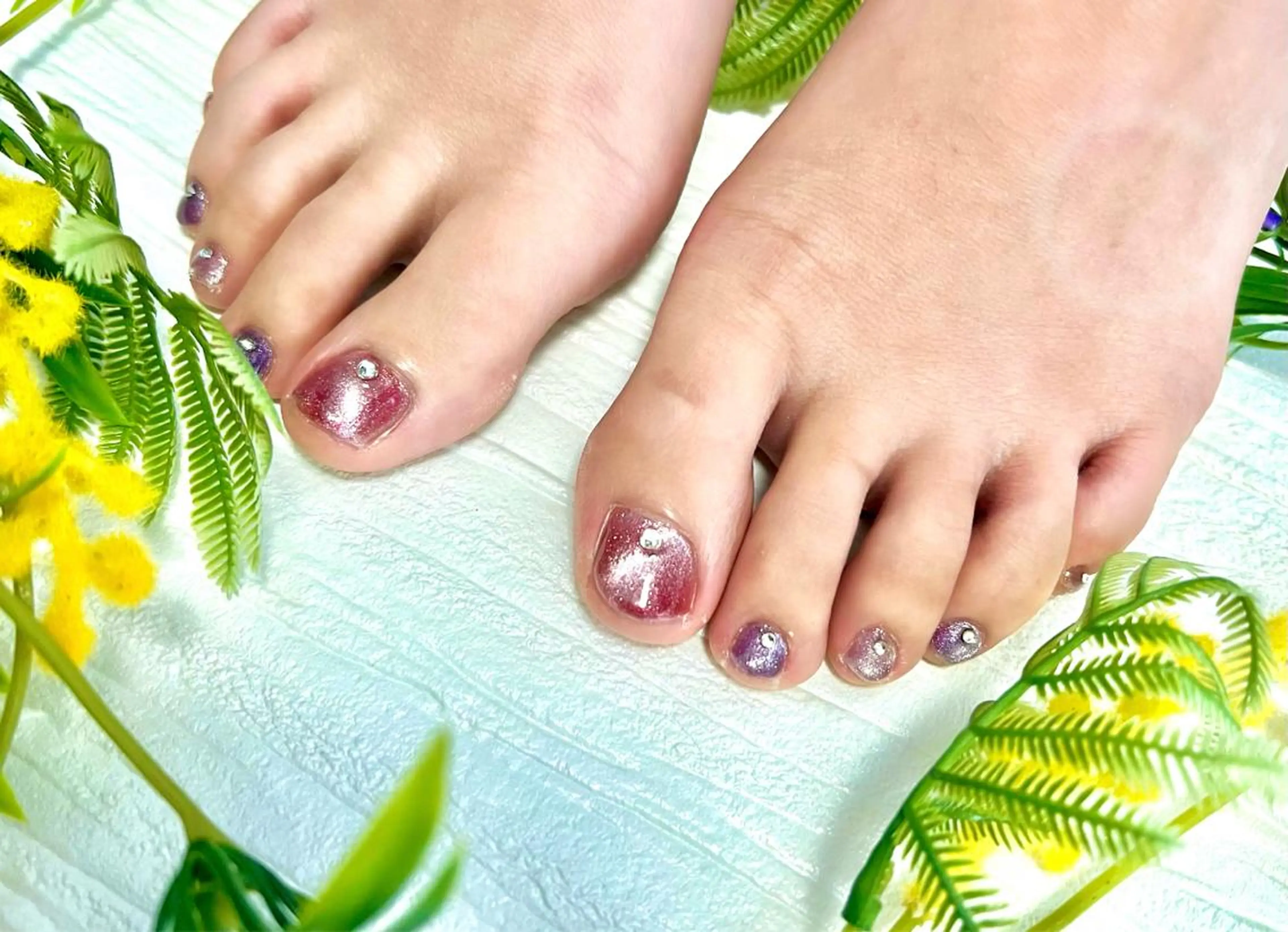 カラー ネイル マグネットネイル nail salon Defiのネイルデザイン