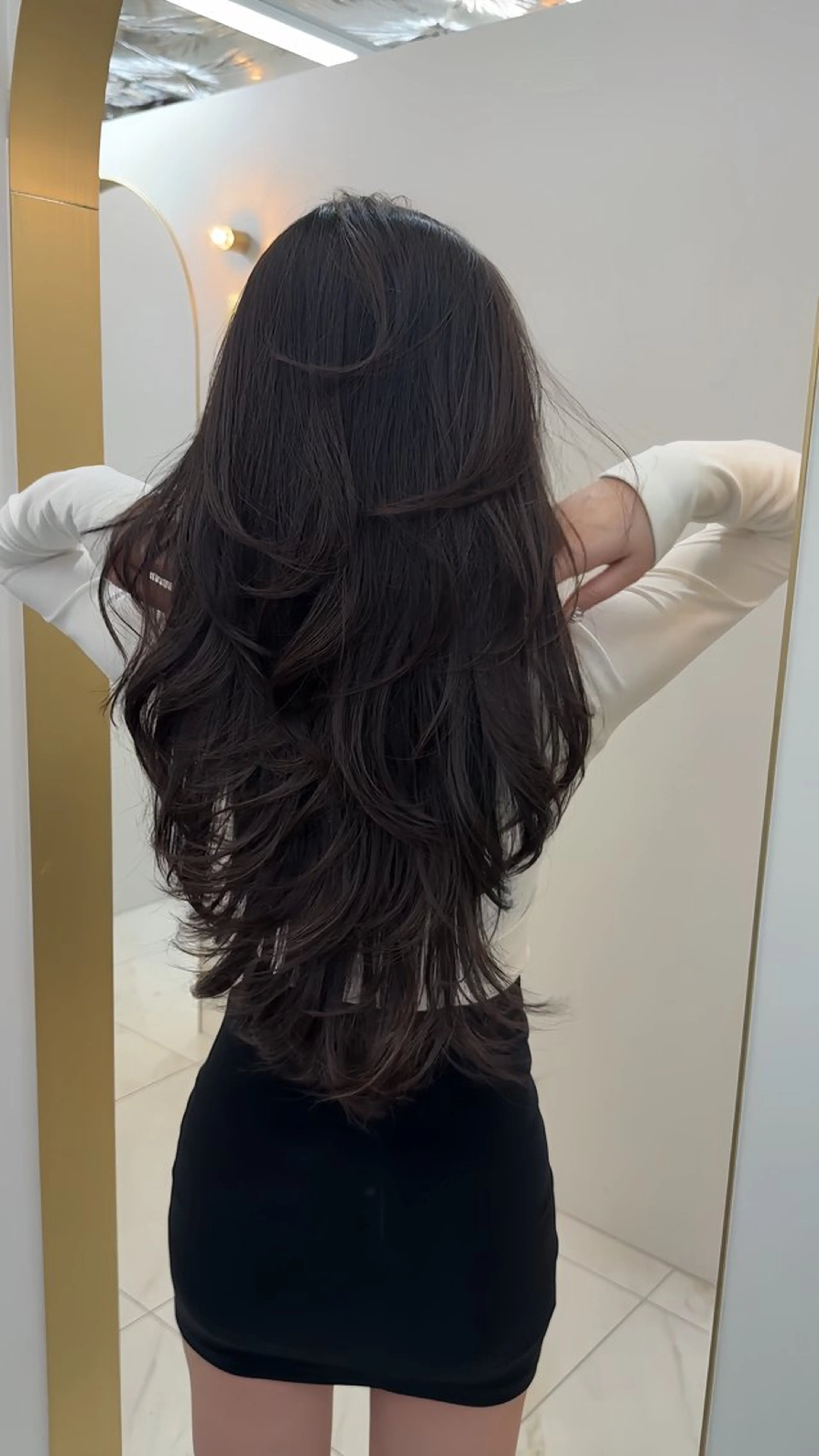 ロング ロングレイヤー レイヤーカット ロング ARMONY表参道所属・韓国風専門 RYOのヘアスタイル