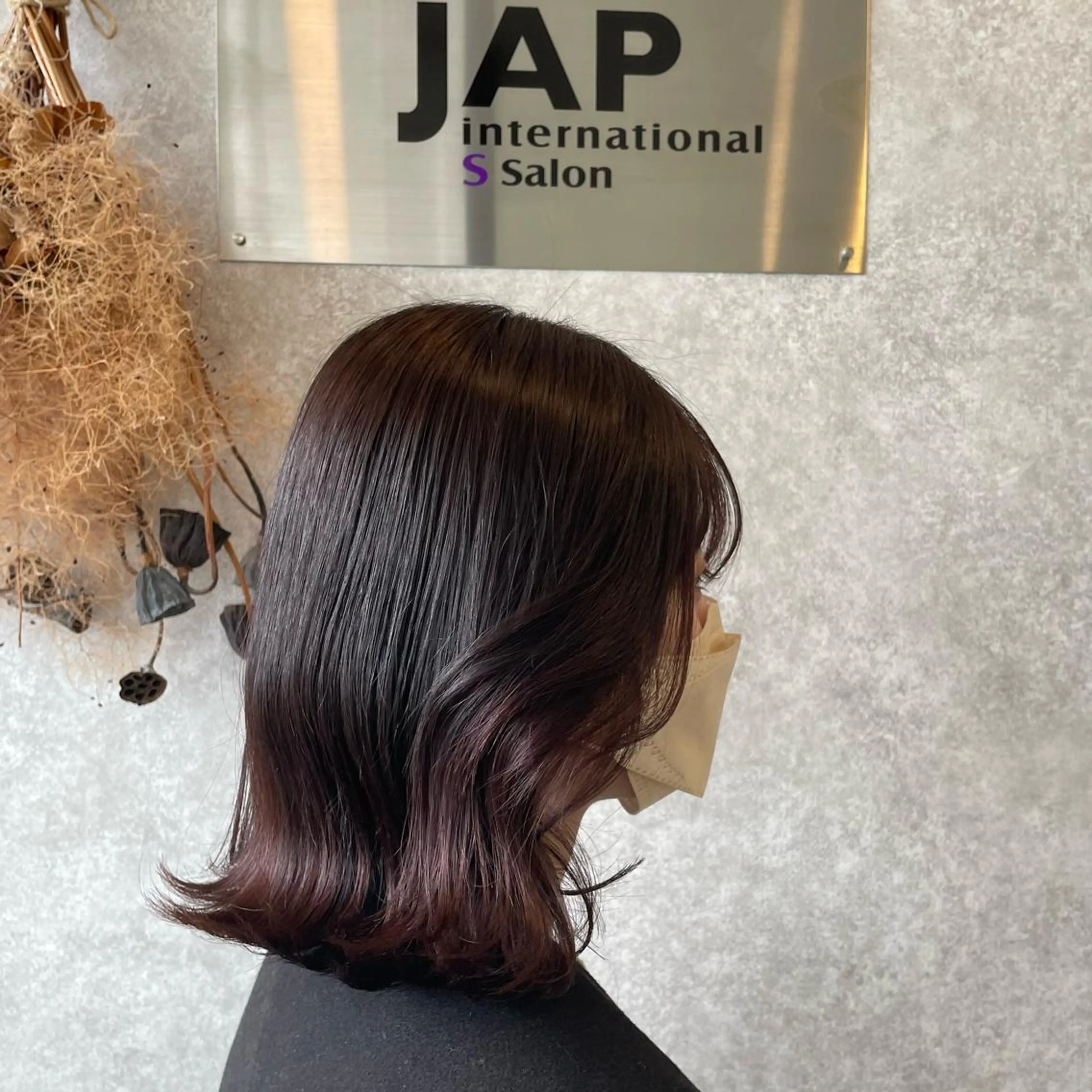 ミディアム カラー ラベンダーカラー ラベンダーピンク ピンクカラー 韓国風ヘア レイヤーカット たなか りなのヘアスタイル