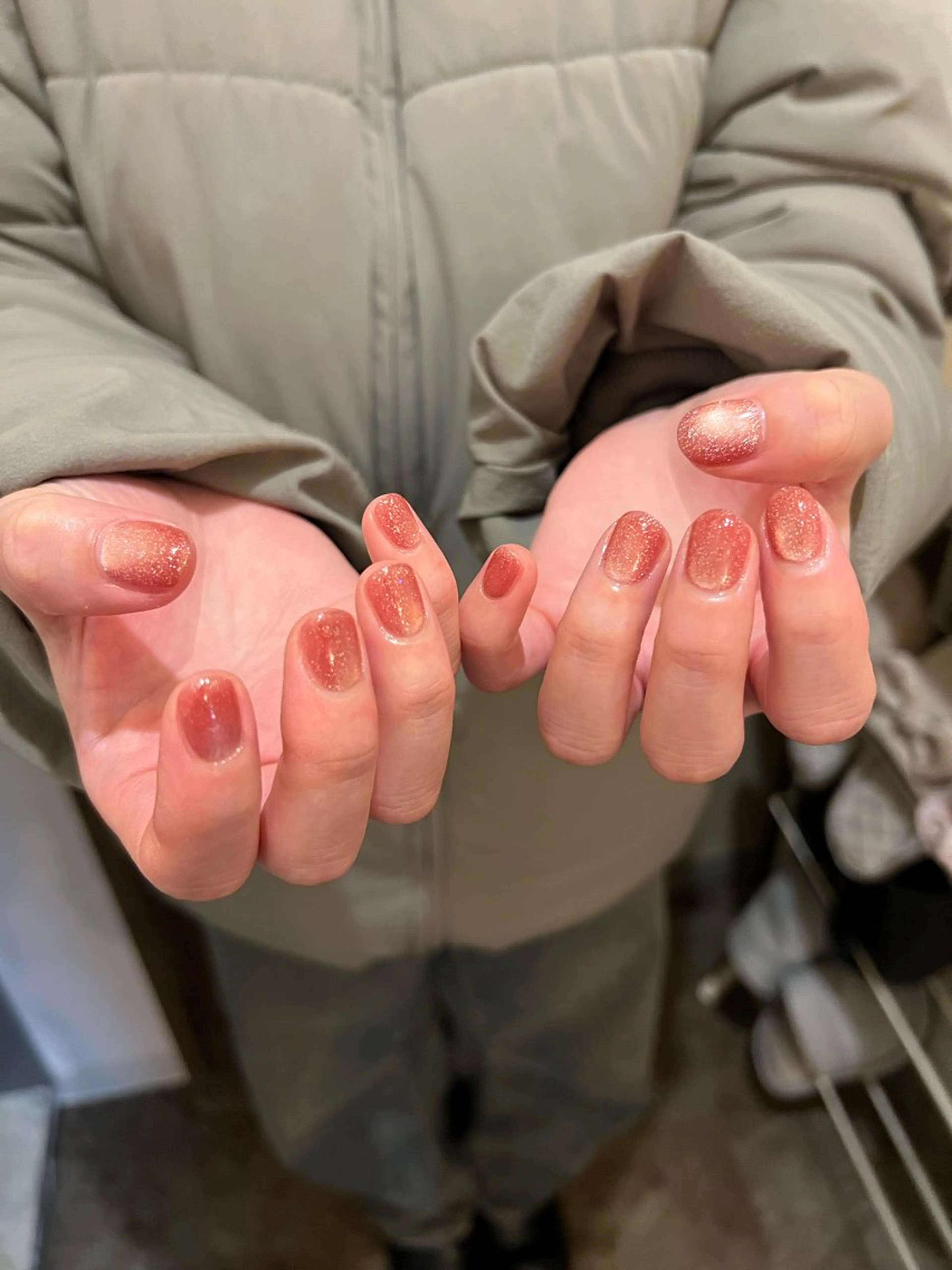 ネイル フラッシュネイル マグネットネイル 赤色 urun eriのネイルデザイン