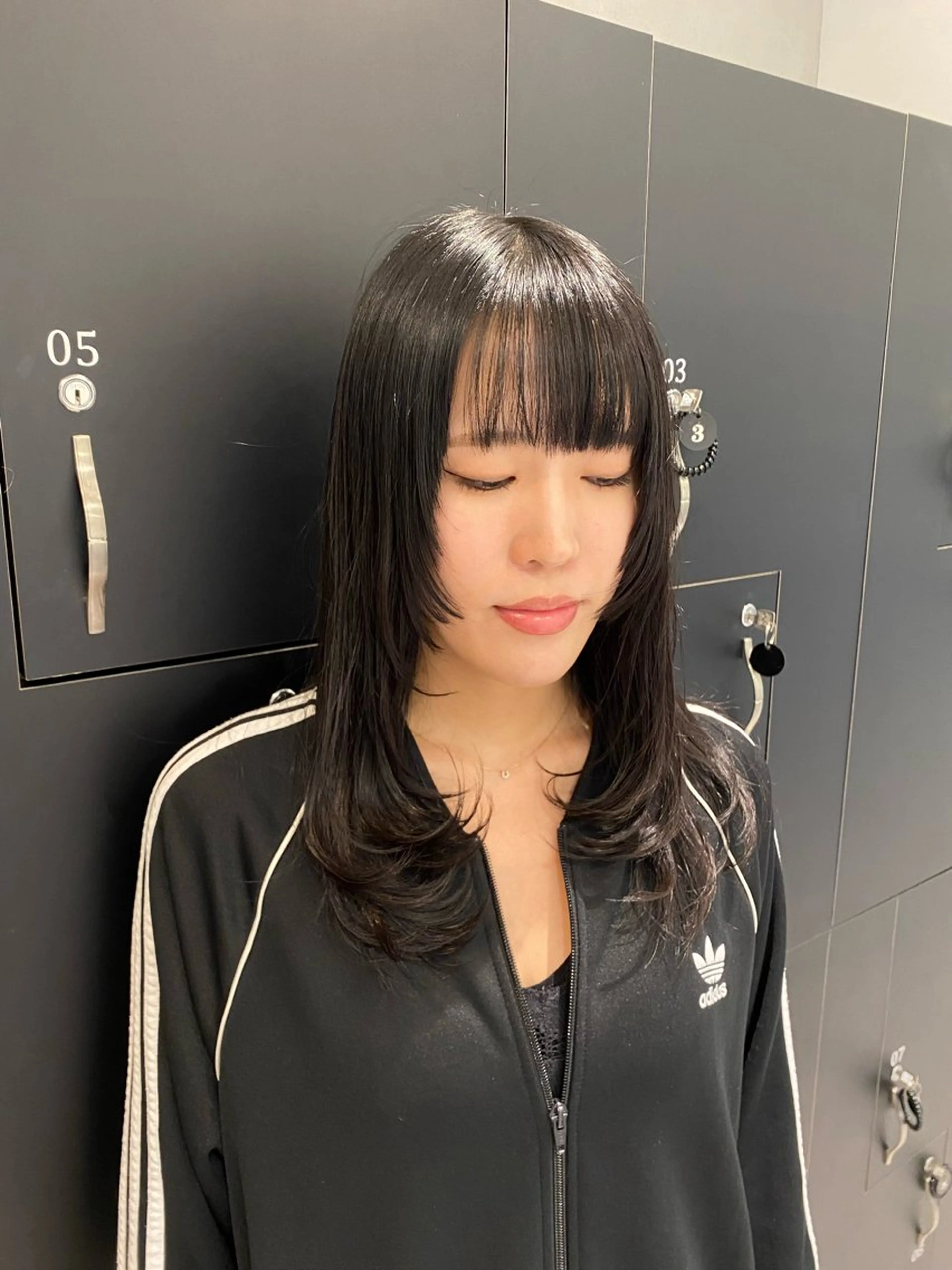 ミディアム カラー 韓国風ヘア レイヤーカット 髪質改善水素TR× レイヤーカット/熊澤のヘアスタイル