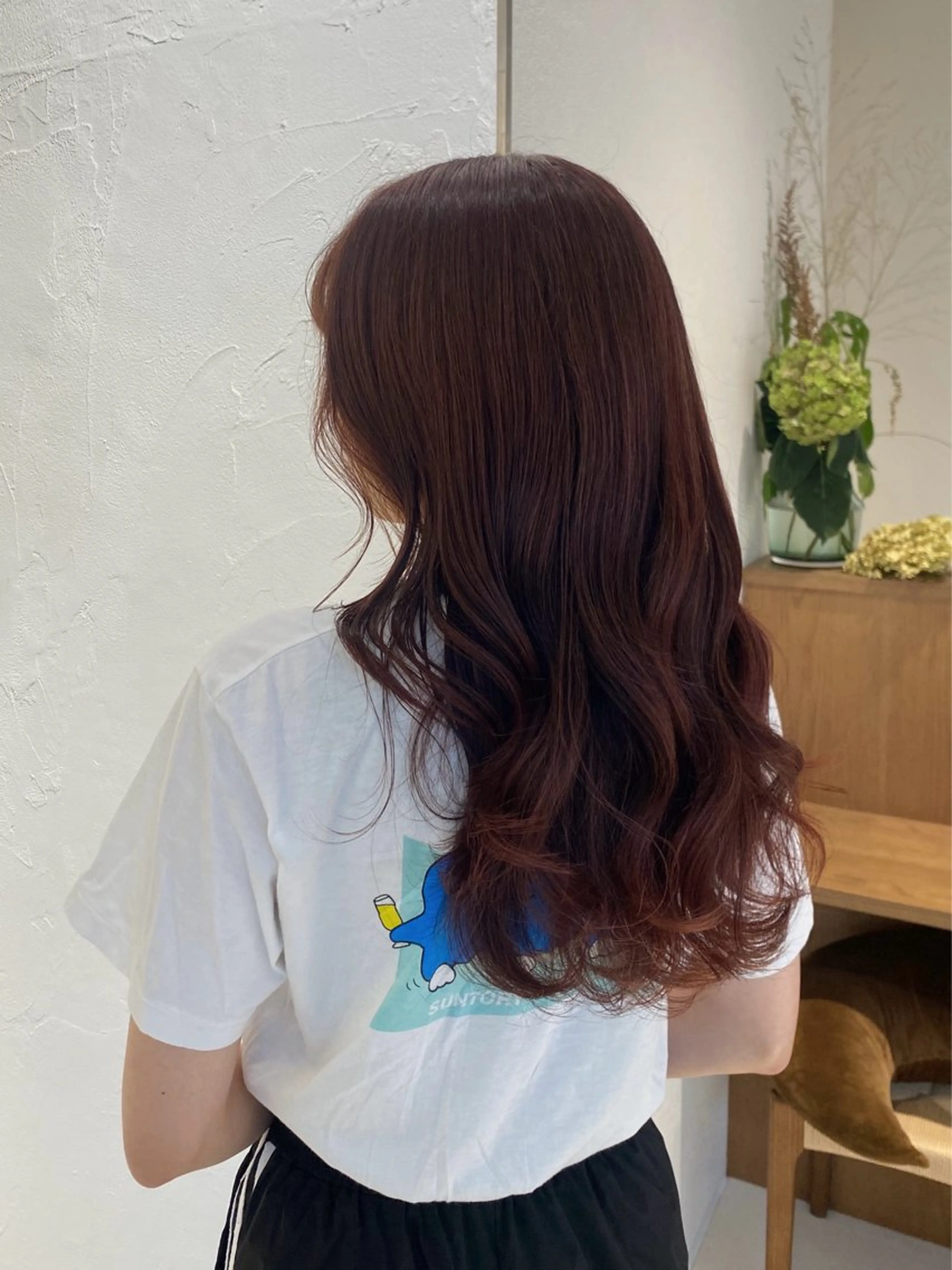 ロング カラー ラベンダーカラー ラベンダーピンク ピンクカラー 暖色カラー /ヘアアレンジ/花鈴のヘアスタイル