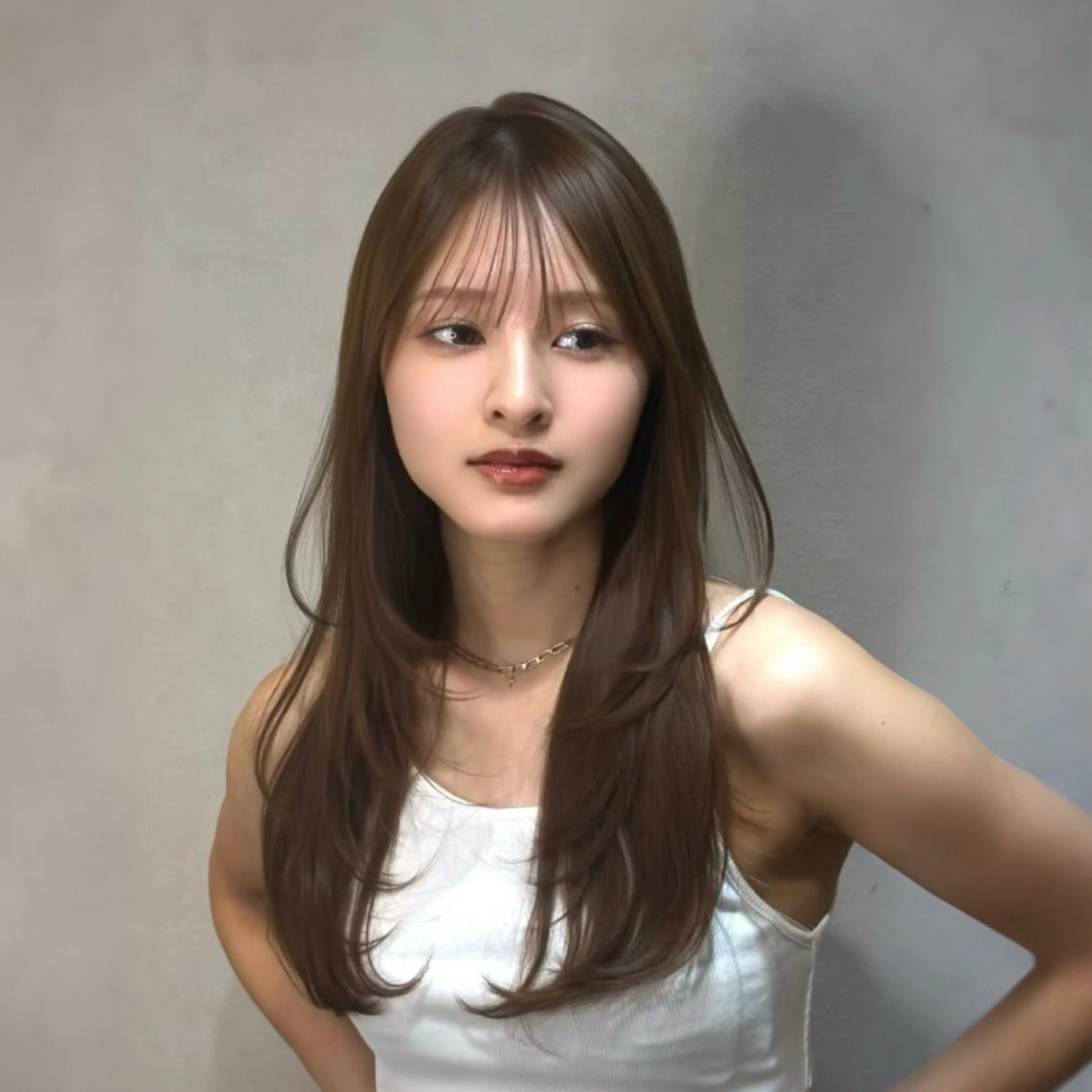 ロング カラー カット ヘアカラー 縮毛矯正 トリートメント 🐉銀座/レイヤーカ ット髪質改善/RYUのヘアスタイル