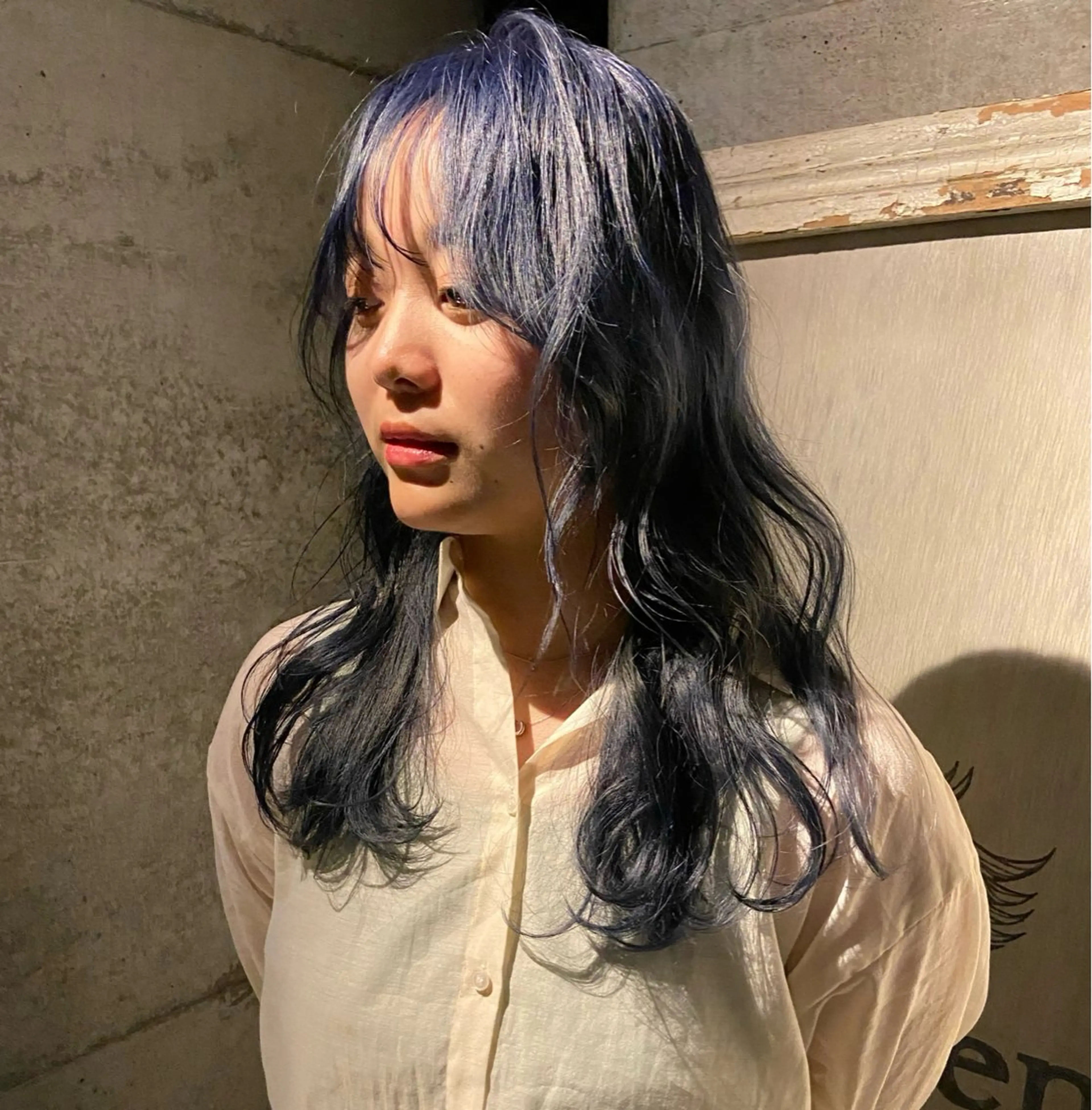 ロング カラー ヘアアレンジ キッズ ヘアカラー デザインパーマ ハイライトIkumiのヘアスタイル