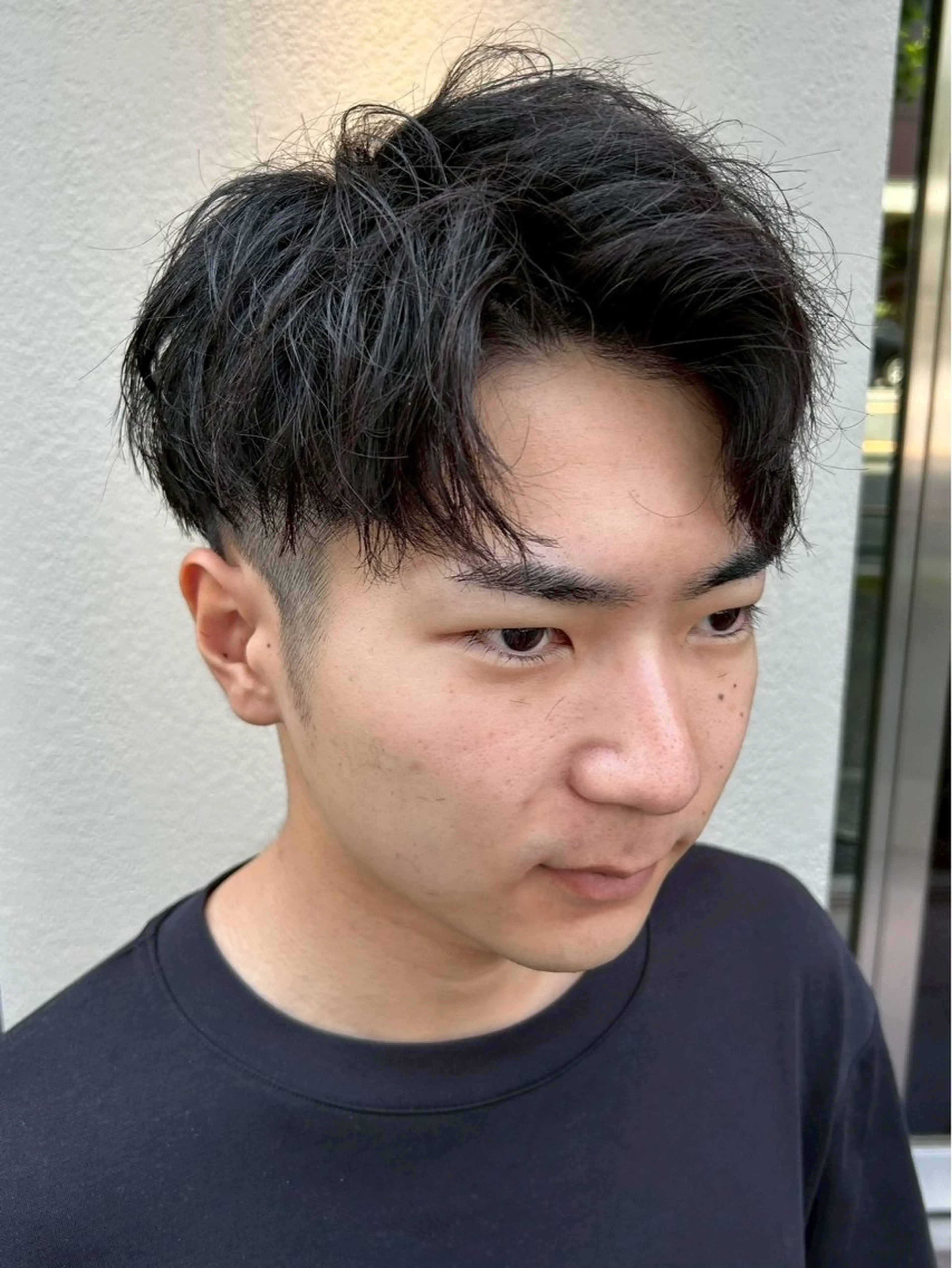 パーマ メンズ カット パーマ トリートメント メンズ/ハイトーン 【yoshiki】のヘアスタイル