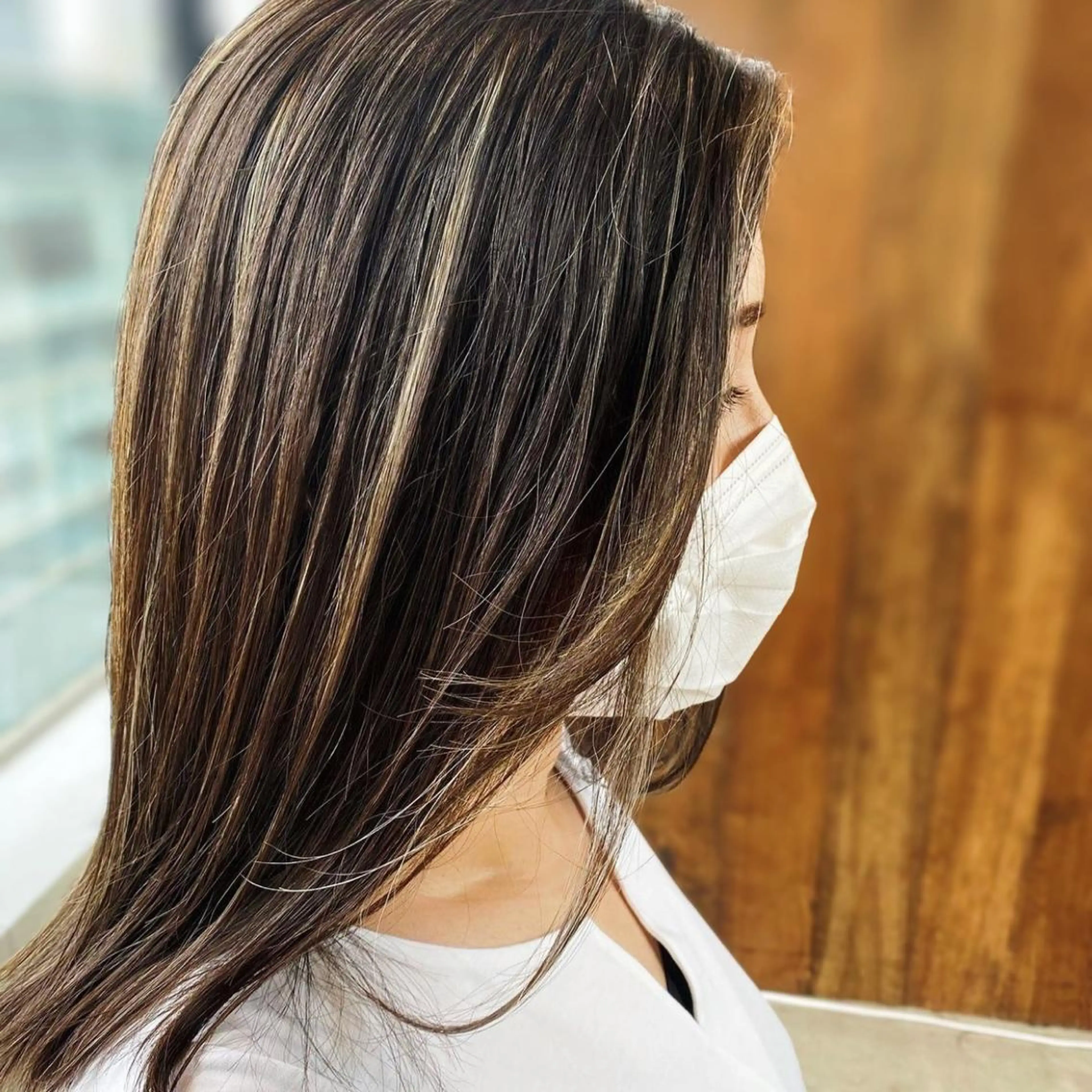 セミロング カラー ハイライトカラー ハイライト Mirareee tokyo所属・バレイヤージュ/ シャドウルーツ/安室のヘアスタイル