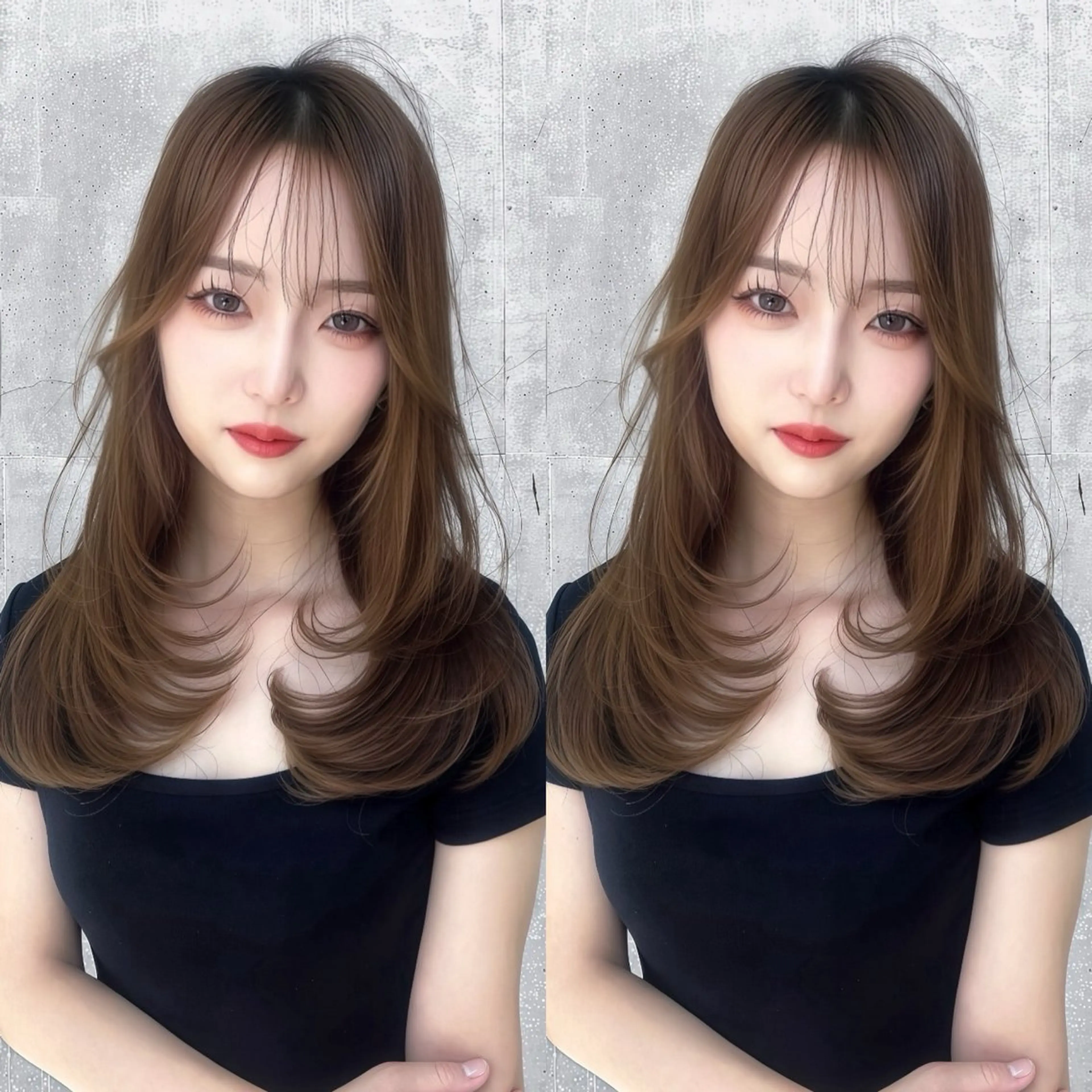 ロング カラー カット トリートメント 韓国ヘア/髪質改善 TAKAHIROのヘアスタイル