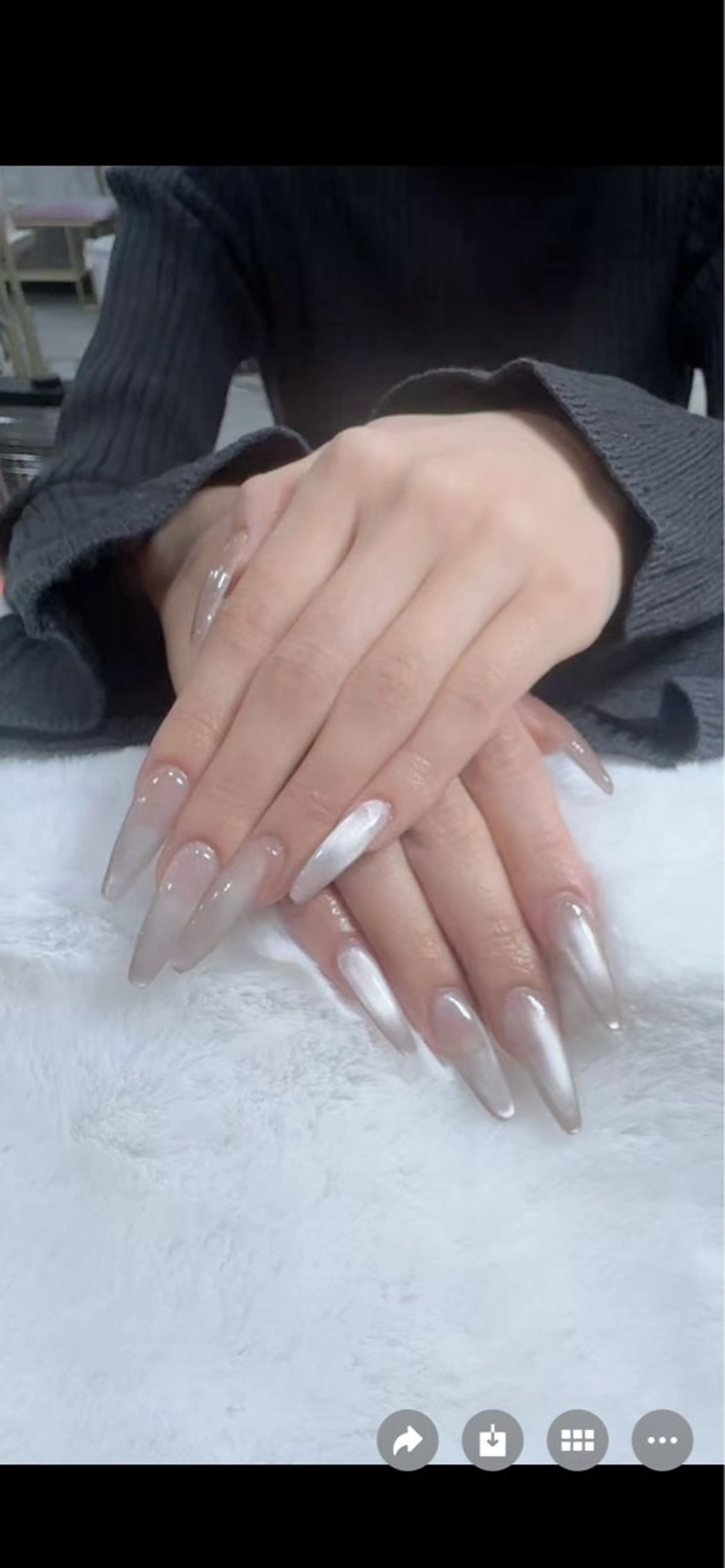 ネイル 長さ出し マグネットネイル マグネットワンカラー ワンカラーネイル ネイルチップ 🦋✨ MARIKO✨🦋のネイルデザイン