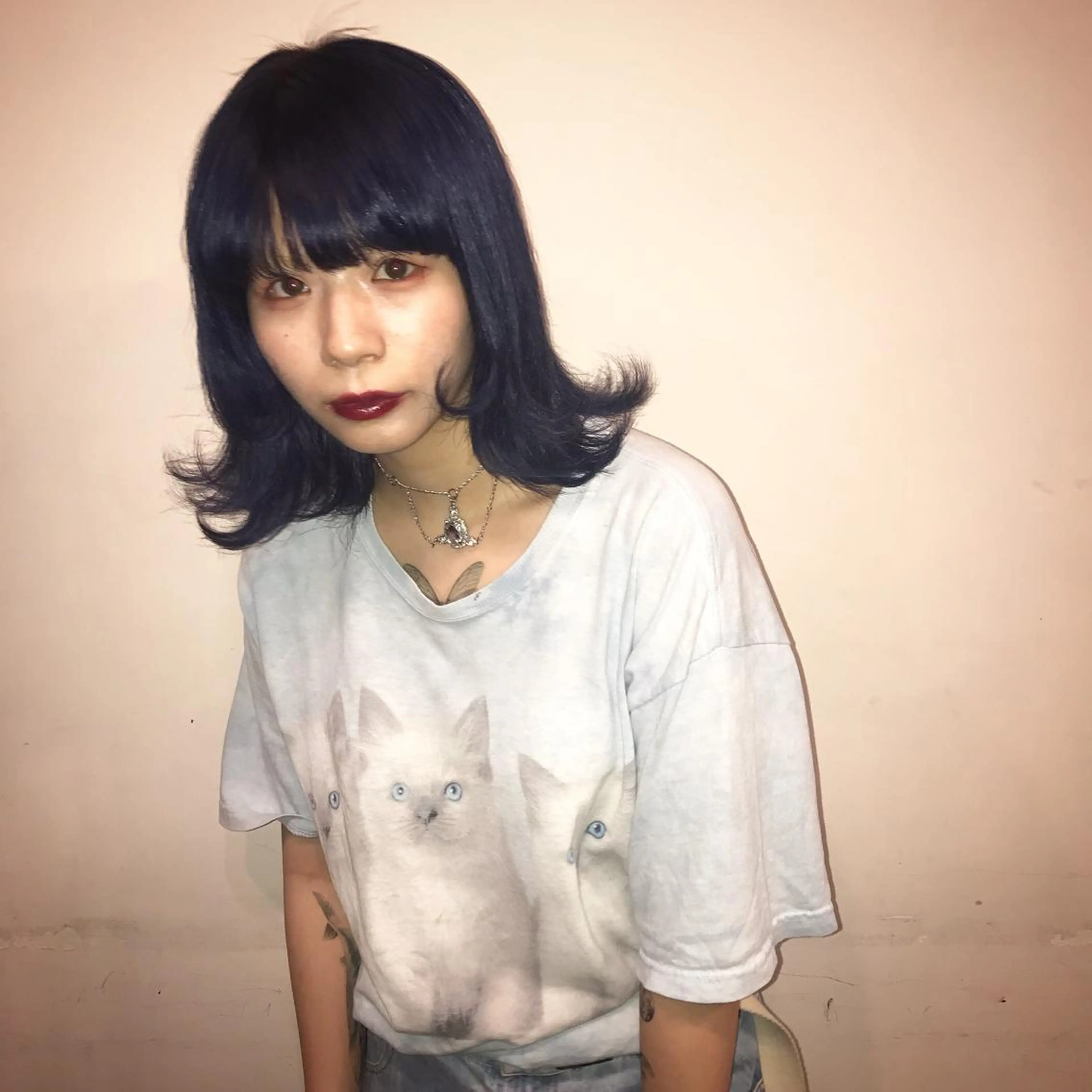 ミディアム 縮毛矯正専門店店長 佐々木動画モデル募集のヘアスタイル