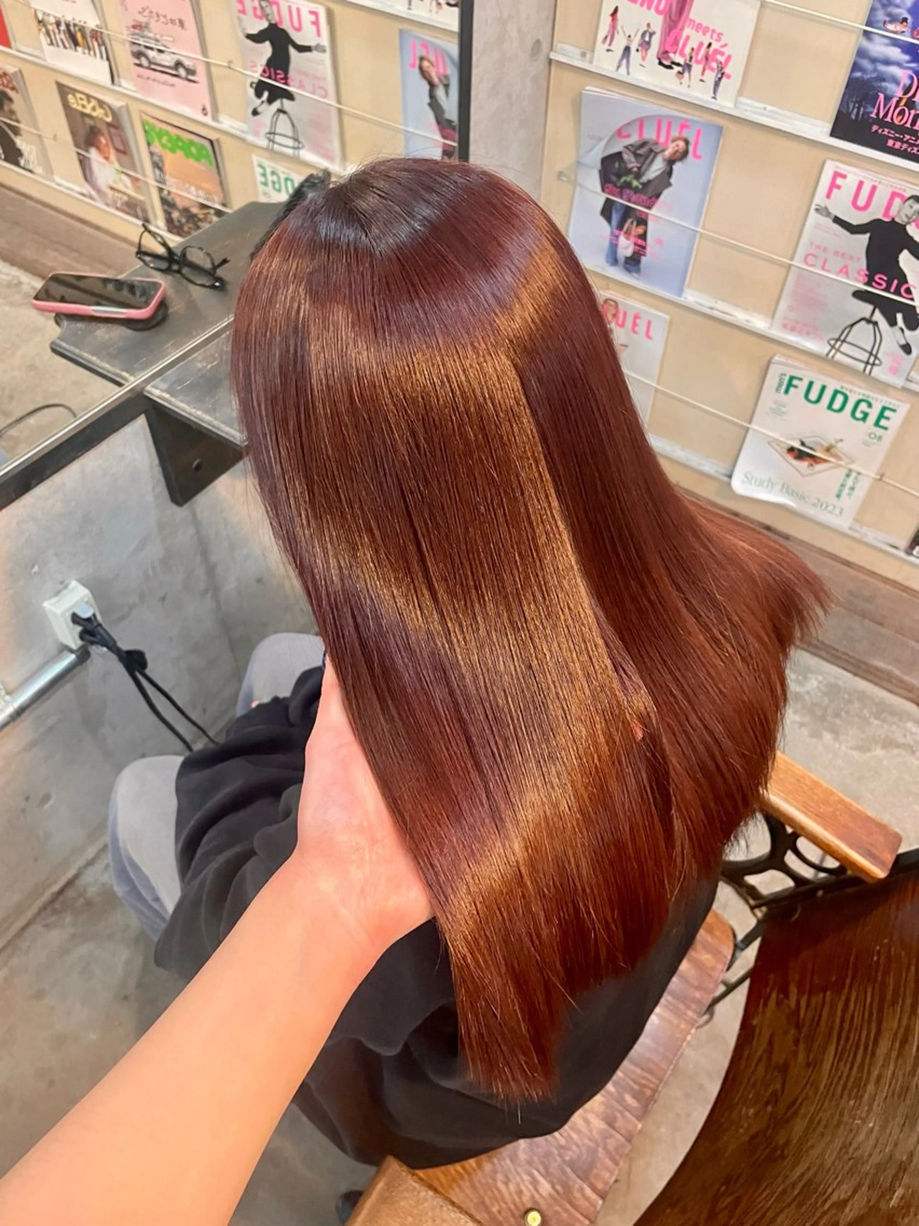 セミロング ヘアアレンジ キッズ トリートメント 艶髪/ハイトーン /masami🩵のヘアスタイル