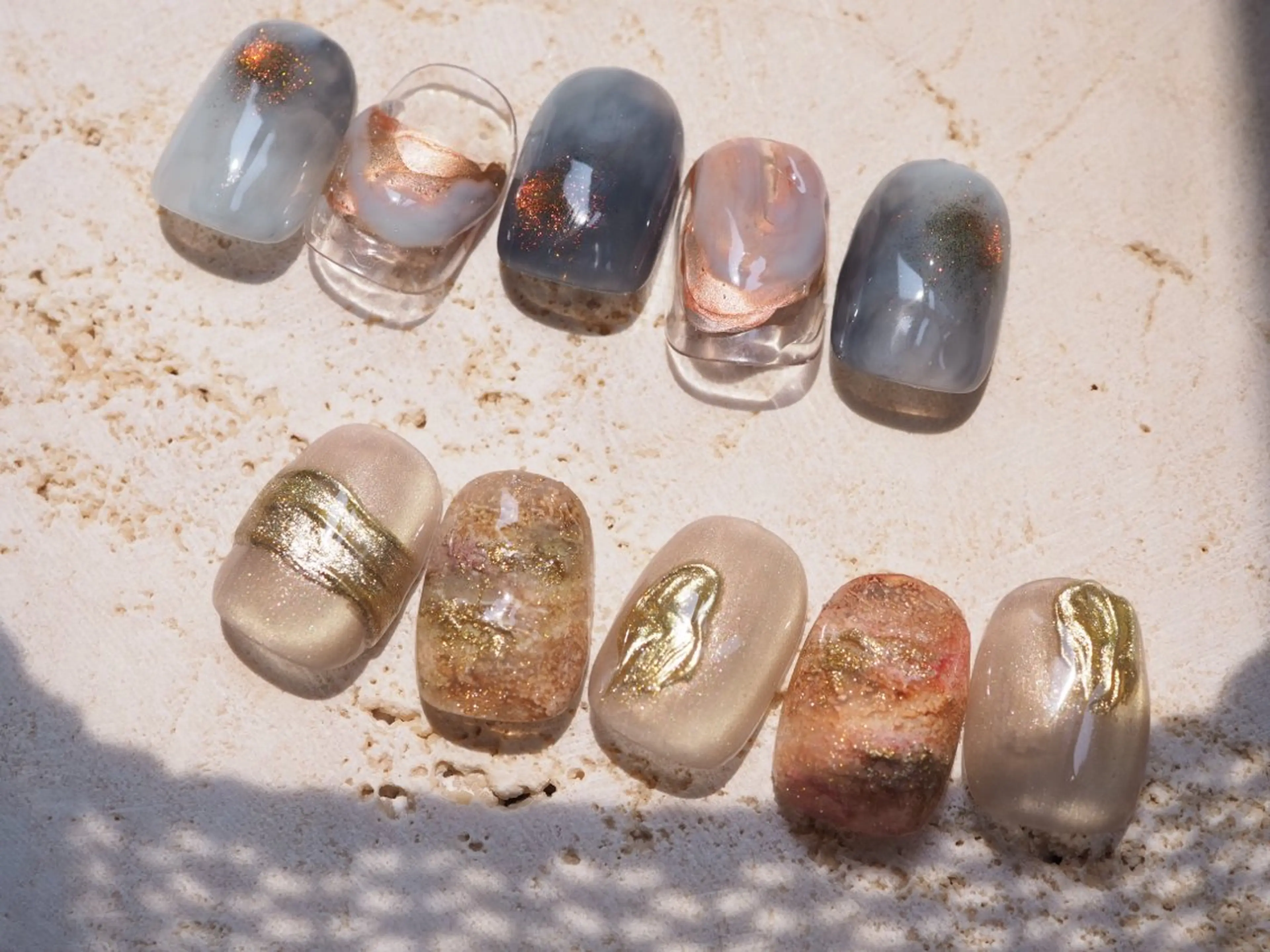 ネイル アートネイル チークネイル フラッシュネイル フットネイル フレンチネイル ハンドネイル glaNje shioriのネイルデザイン