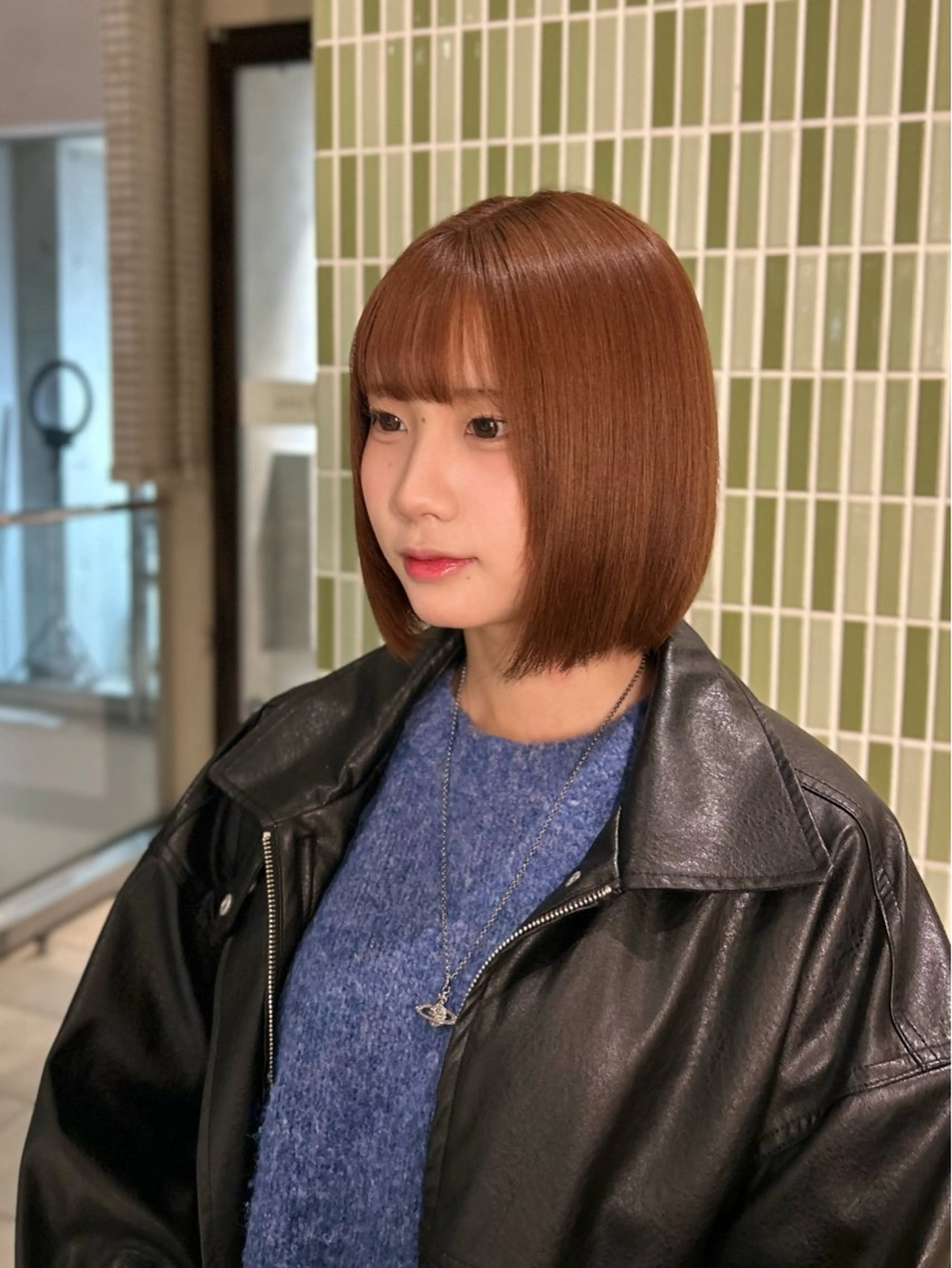 ミディアム カラー SAKURA🍒 天神/大名/透明感のヘアスタイル