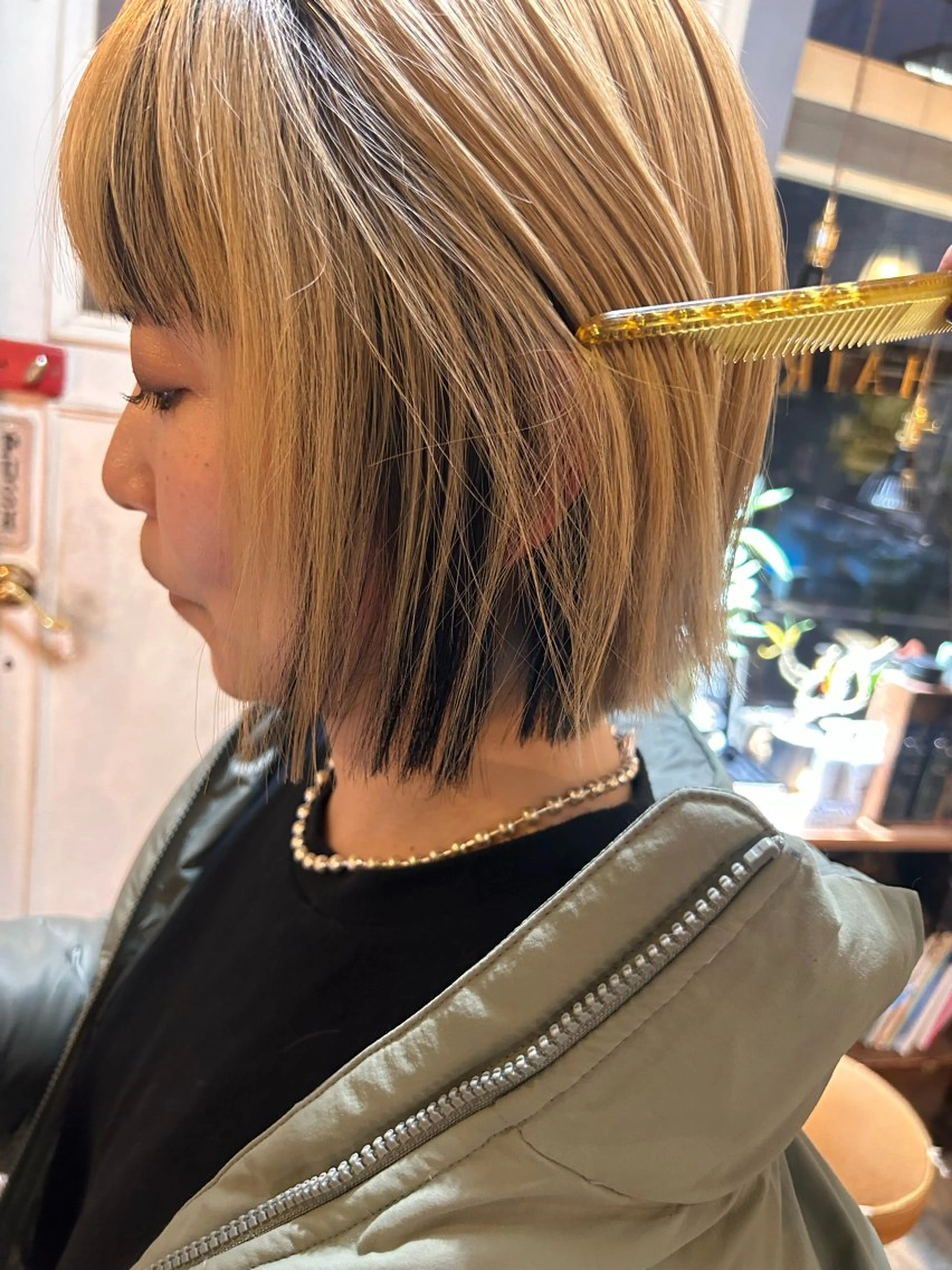 ショート カラー ヘアカラー トリートメント 清水千優/パーマ/透 明感カラー/メンズのヘアスタイル