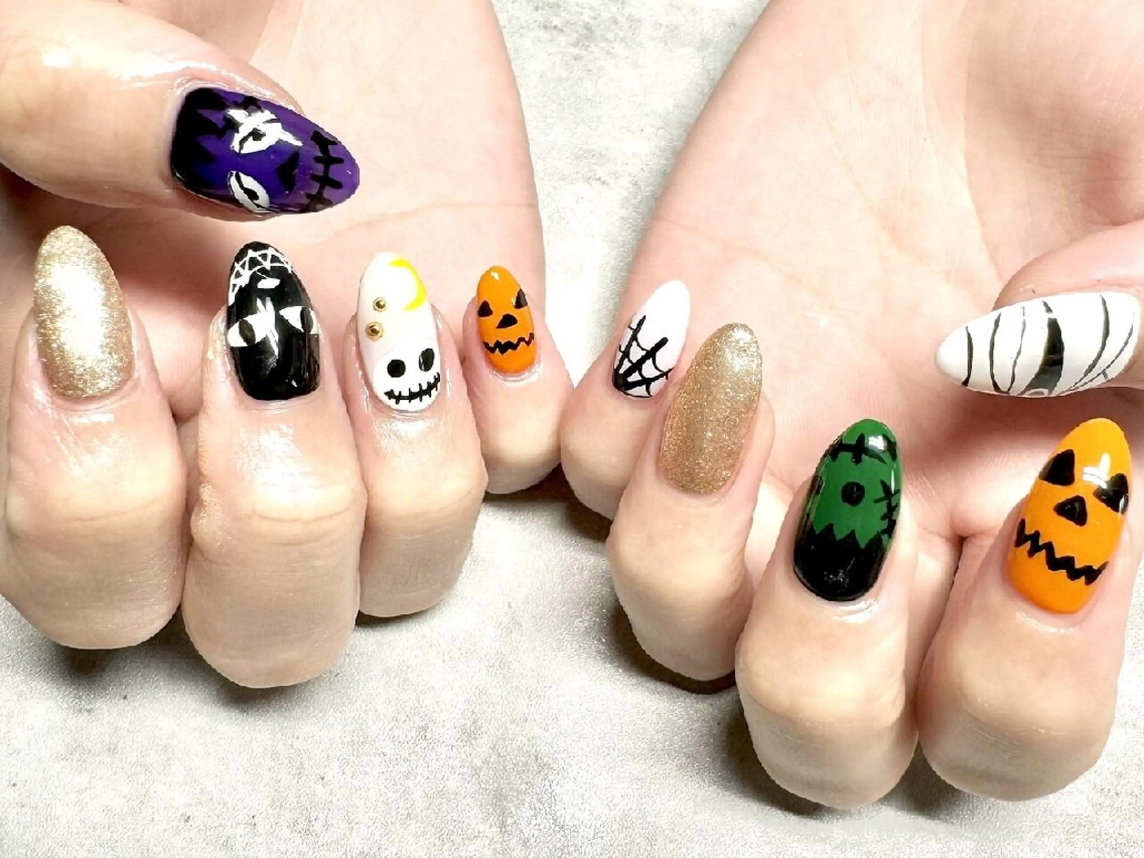 ネイル ハロウィン ハンドネイル JULIE NAILのネイルデザイン