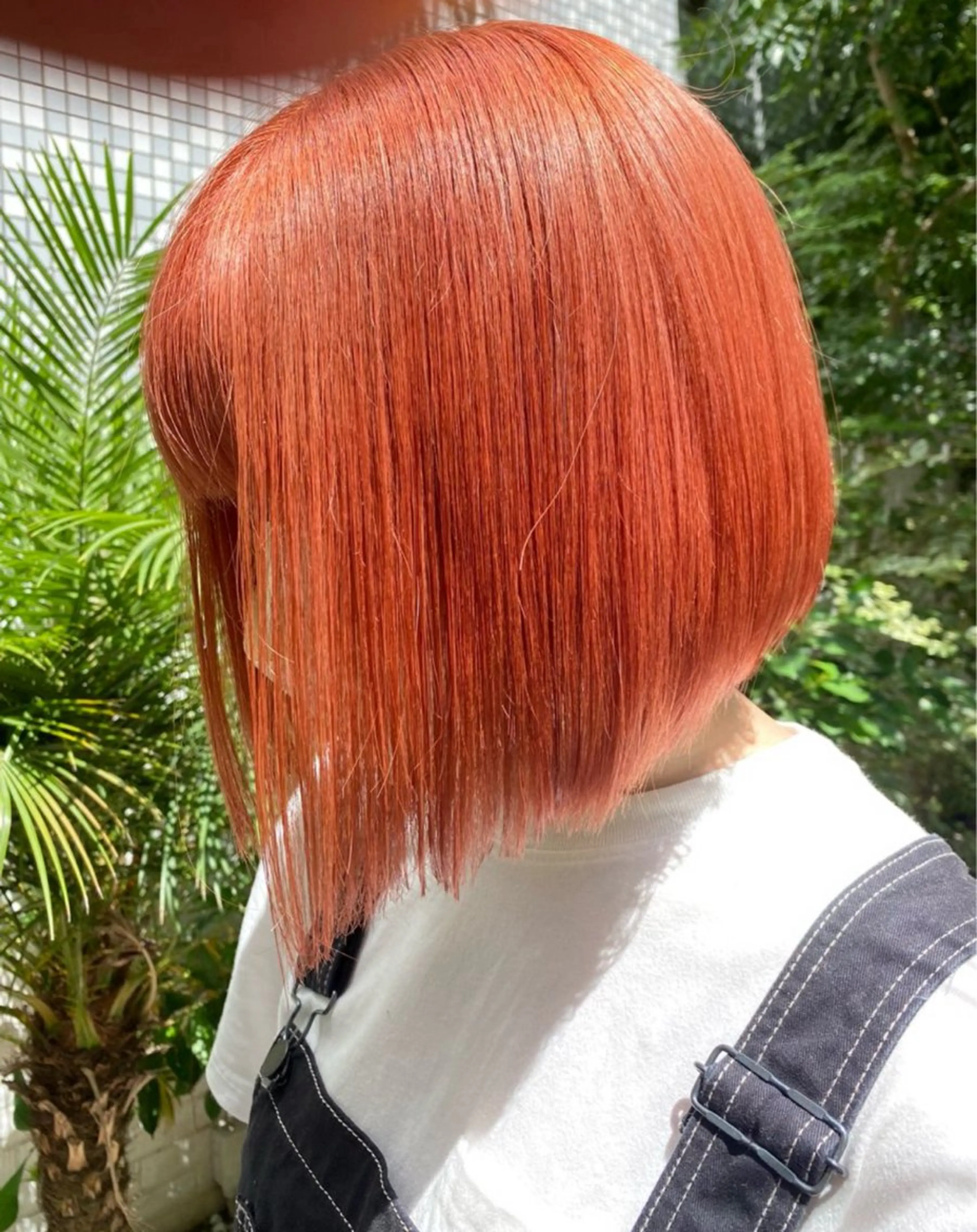 ミディアム カラー ヘアカラー トリートメント 🍊暖色カラー /ボブ/kanonのヘアスタイル