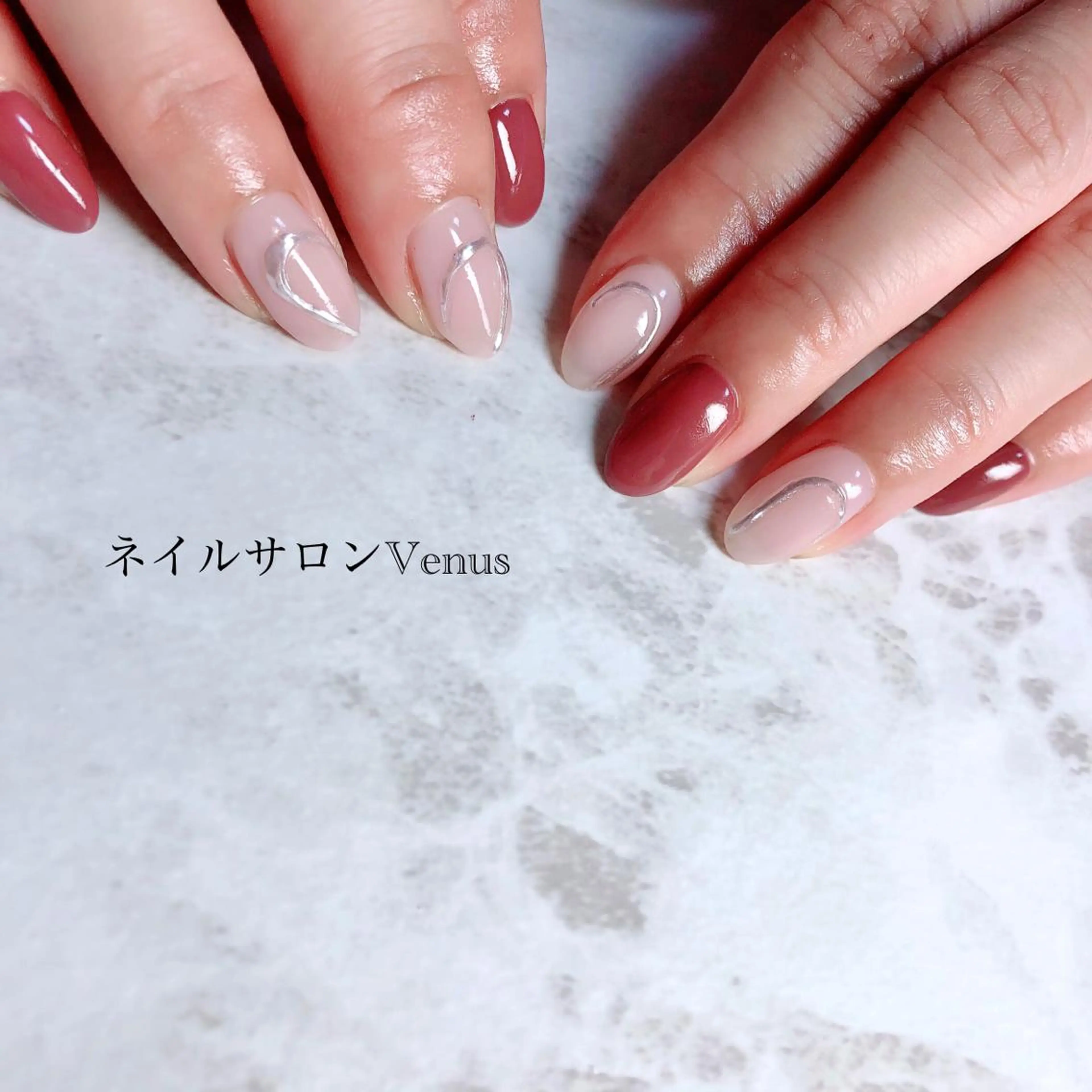 ネイル アートネイル ワンカラーネイル ハンドネイル Nail salon Venusのネイルデザイン