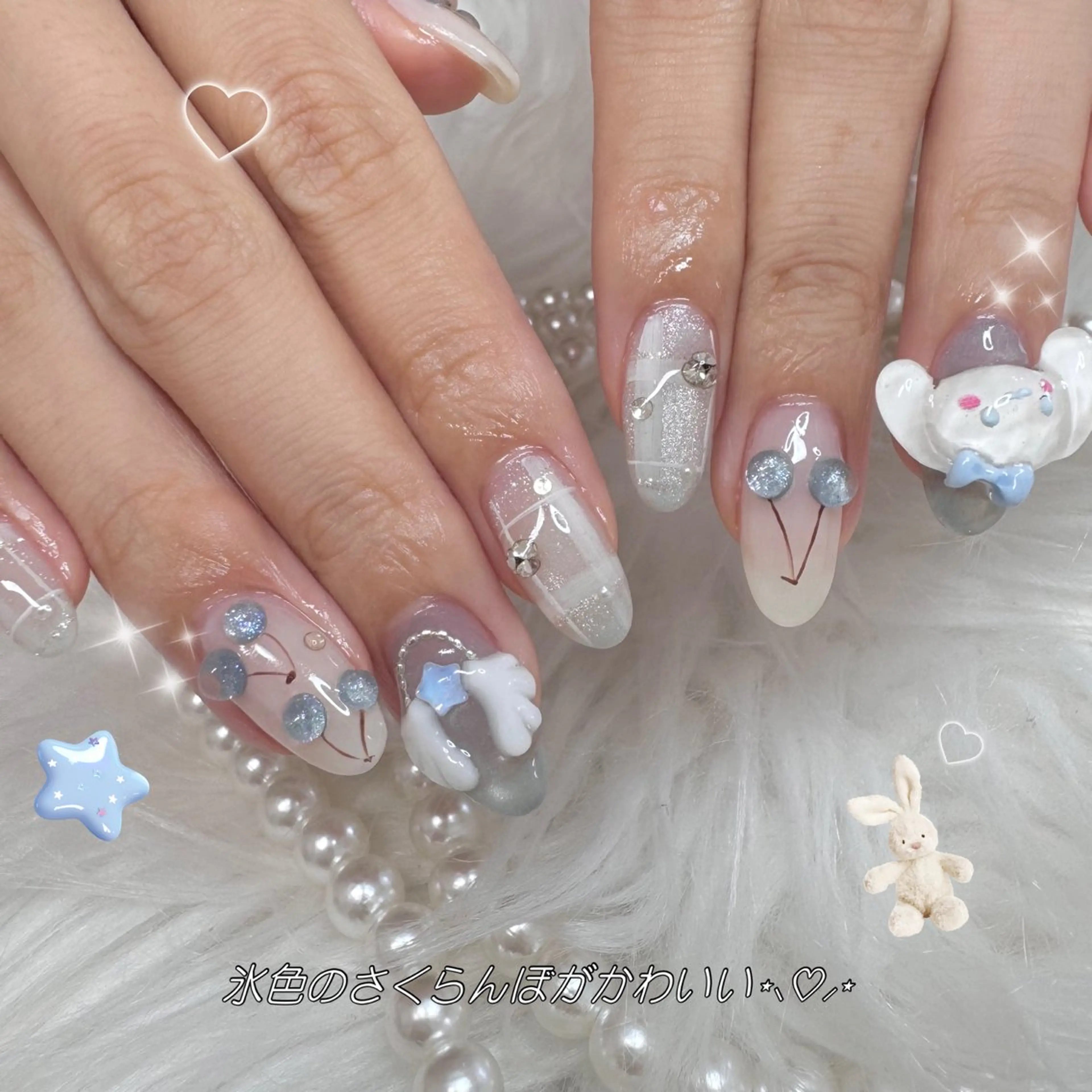 ネイル ハンドネイル La neige* yuki 🥯🍑のネイルデザイン