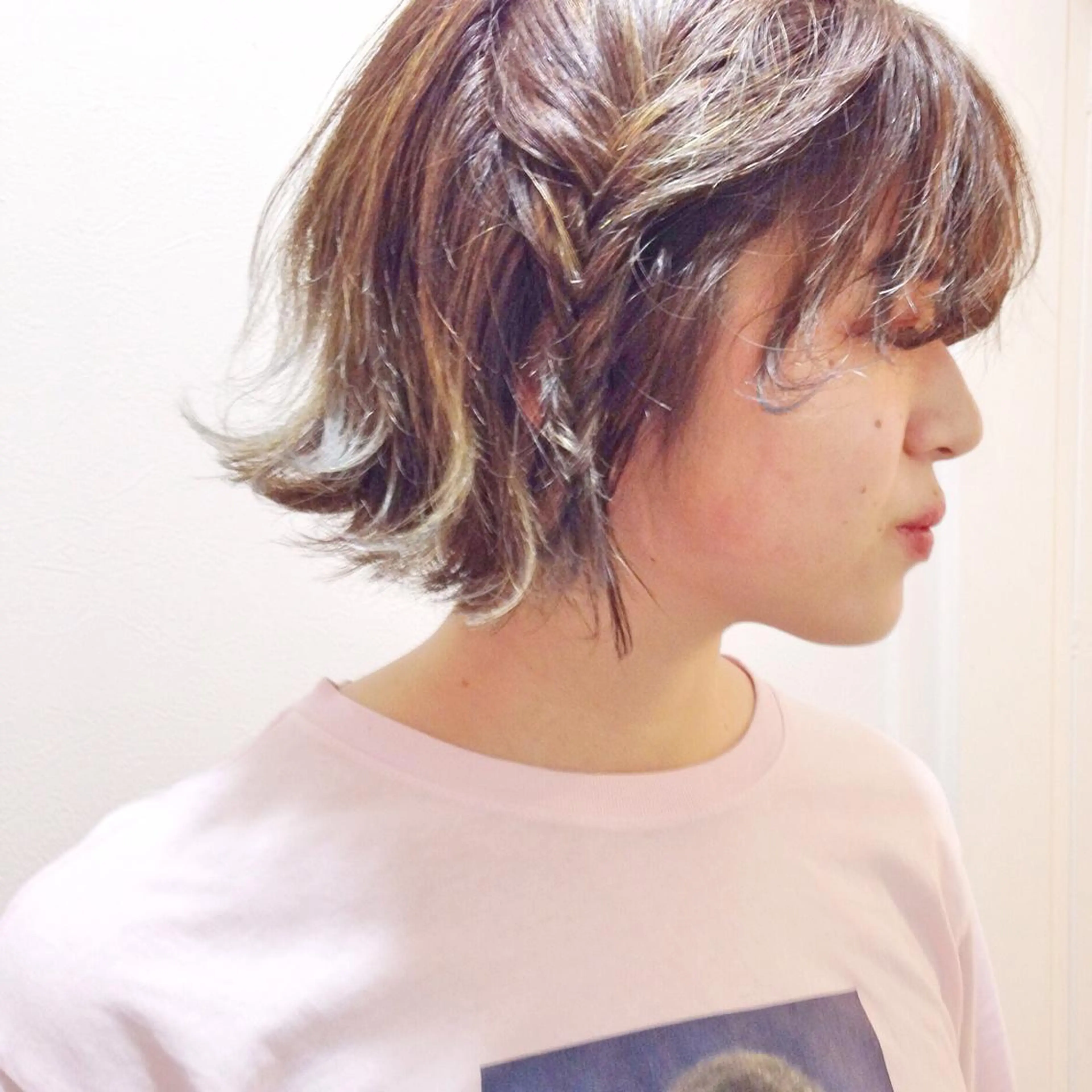 ショート ハイライト yuki hair所属・yuki watanabeのヘアスタイル