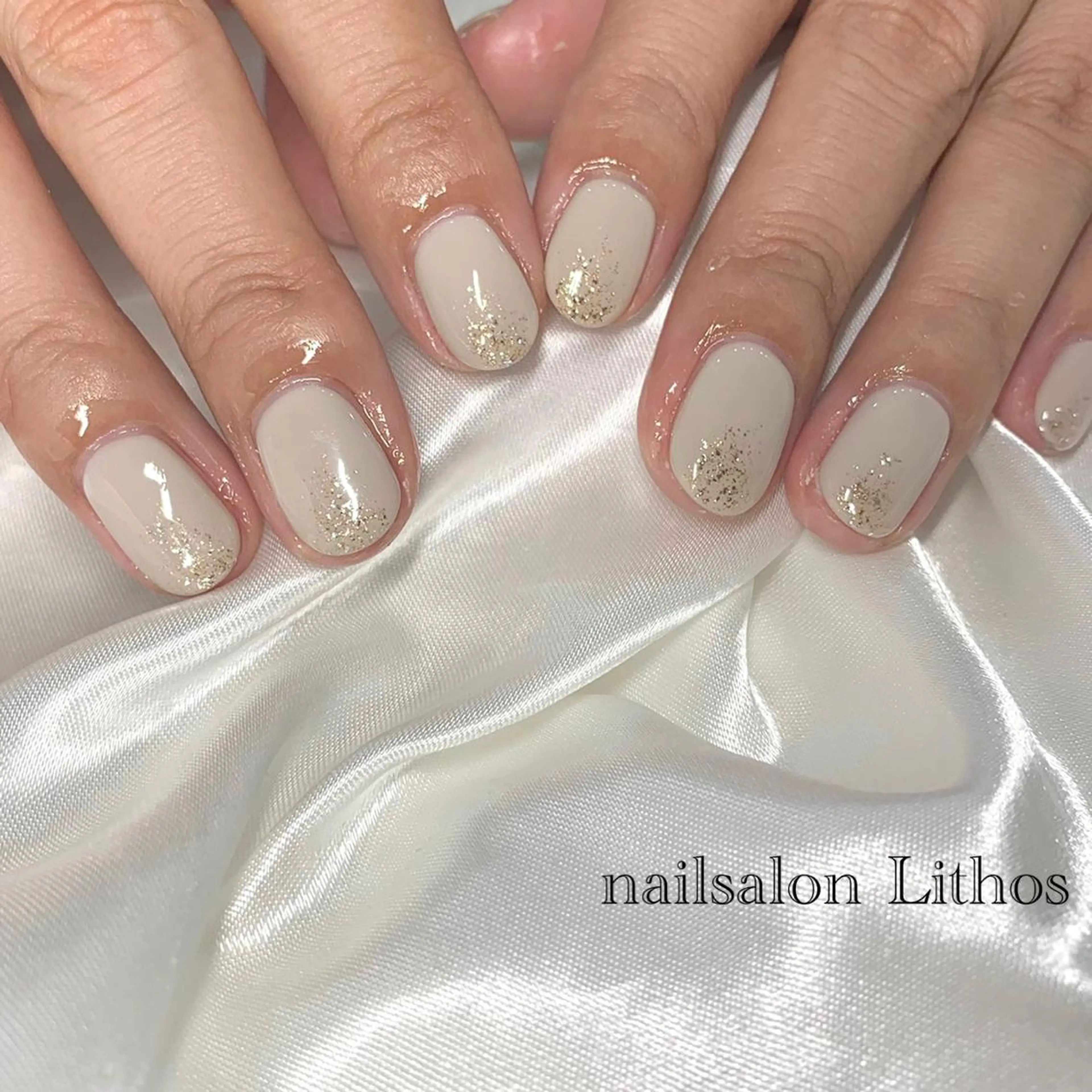 ネイル シンプルネイル ハンドネイル nailsalon Lithos所属・nailsalon Recontreのネイルデザイン