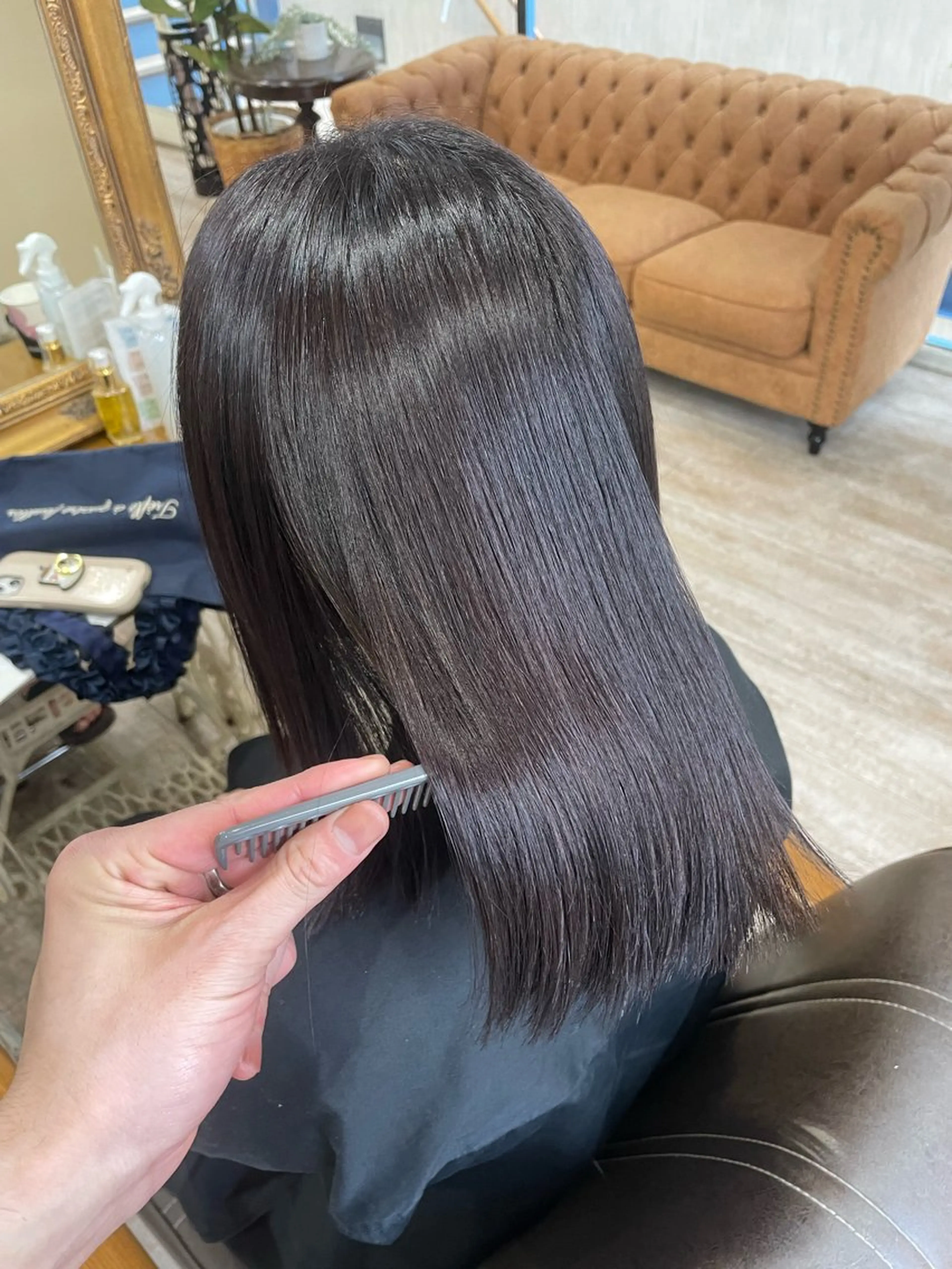 ミディアム 縮毛矯正 ヘアカラー トリートメント 新越谷/ボブ 店長shoukiのヘアスタイル