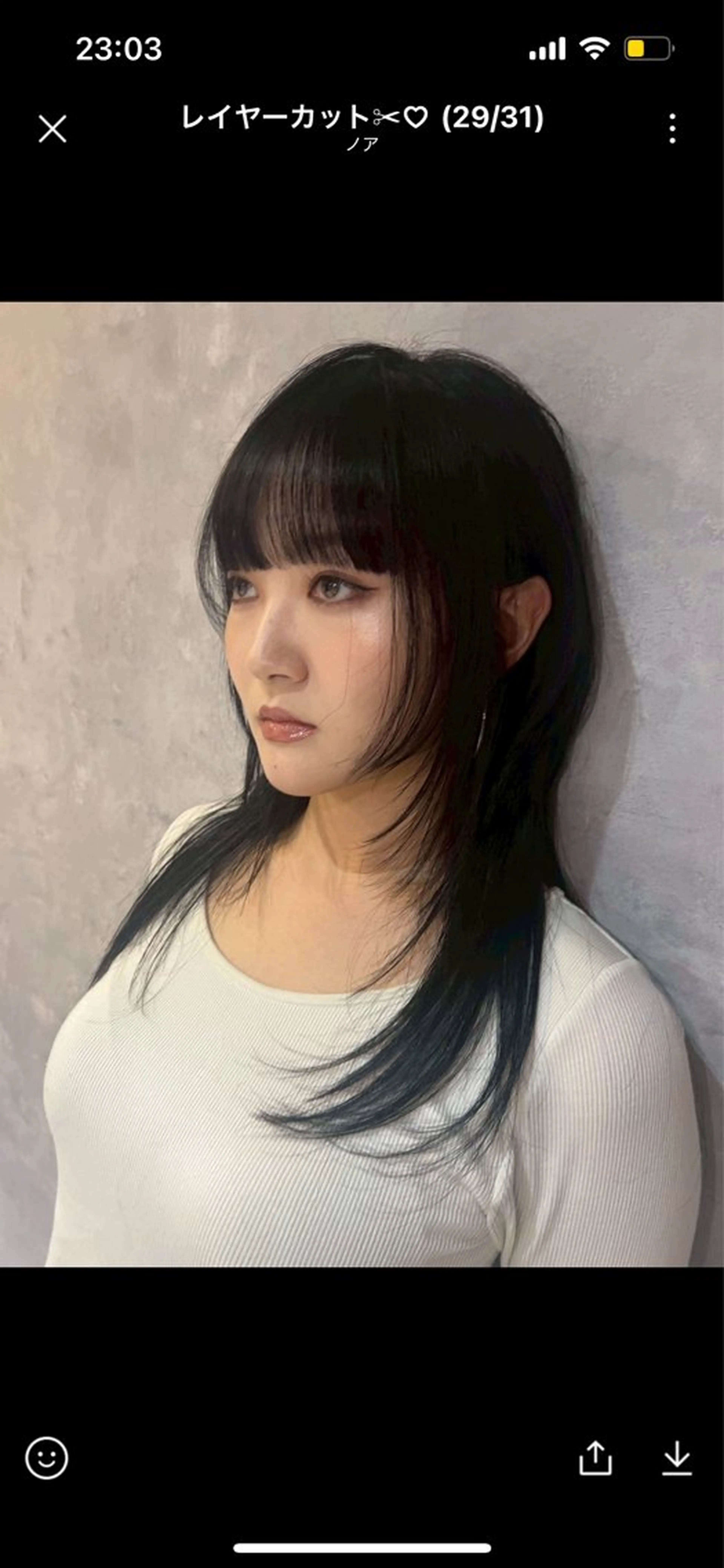 セミロング カット Noa/レイヤー カット💖ハイトーンのヘアスタイル