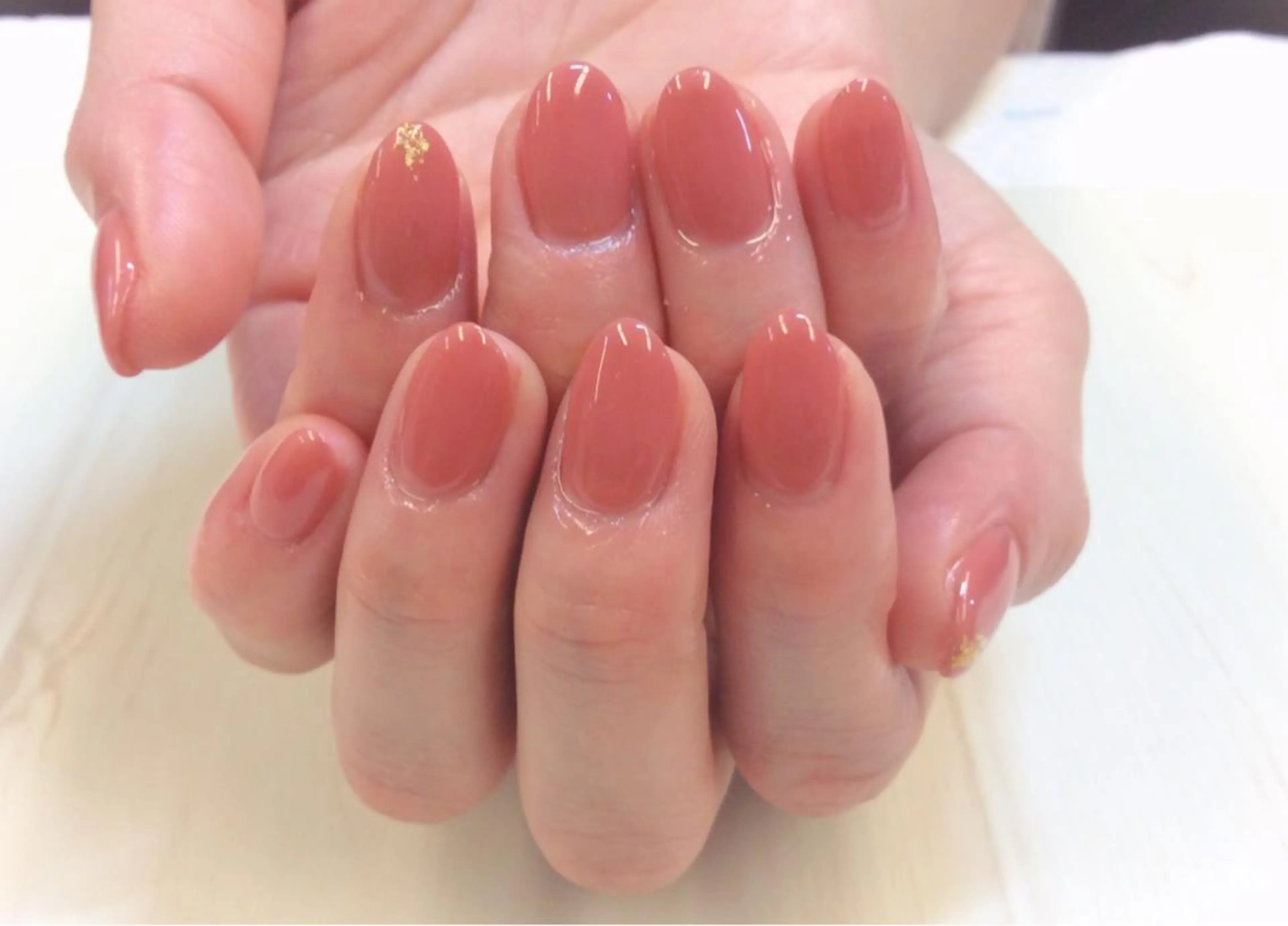 ネイル ワンカラーネイル 新橋 ルキナ スタッフのネイルデザイン