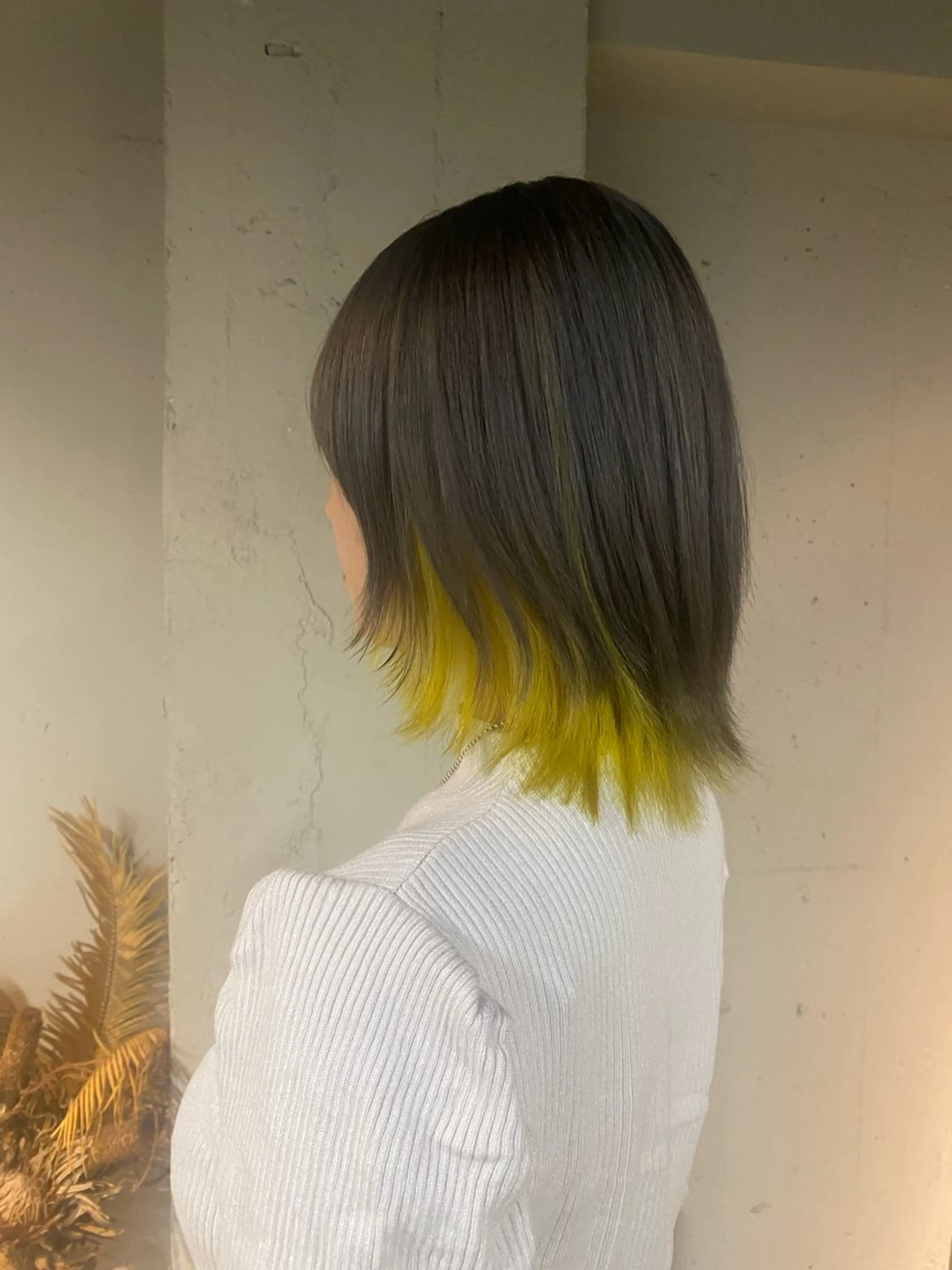 ミディアム カラー ヘアカラー トリートメント 艶髪/髪質改善/ MONSO山本のヘアスタイル