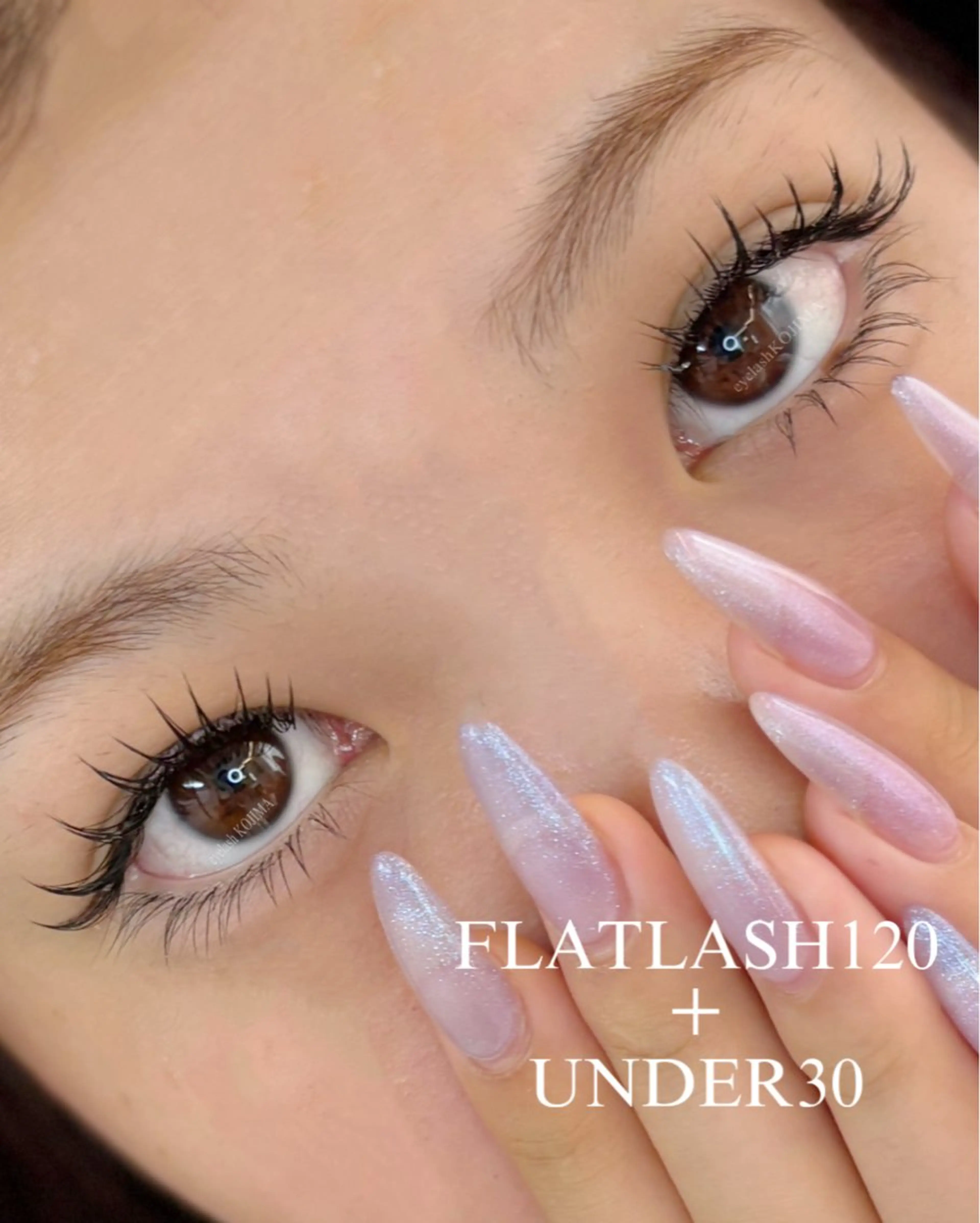 マツエク・マツパ フラットラッシュ Trinity eyelashのマツエク・マツパデザイン