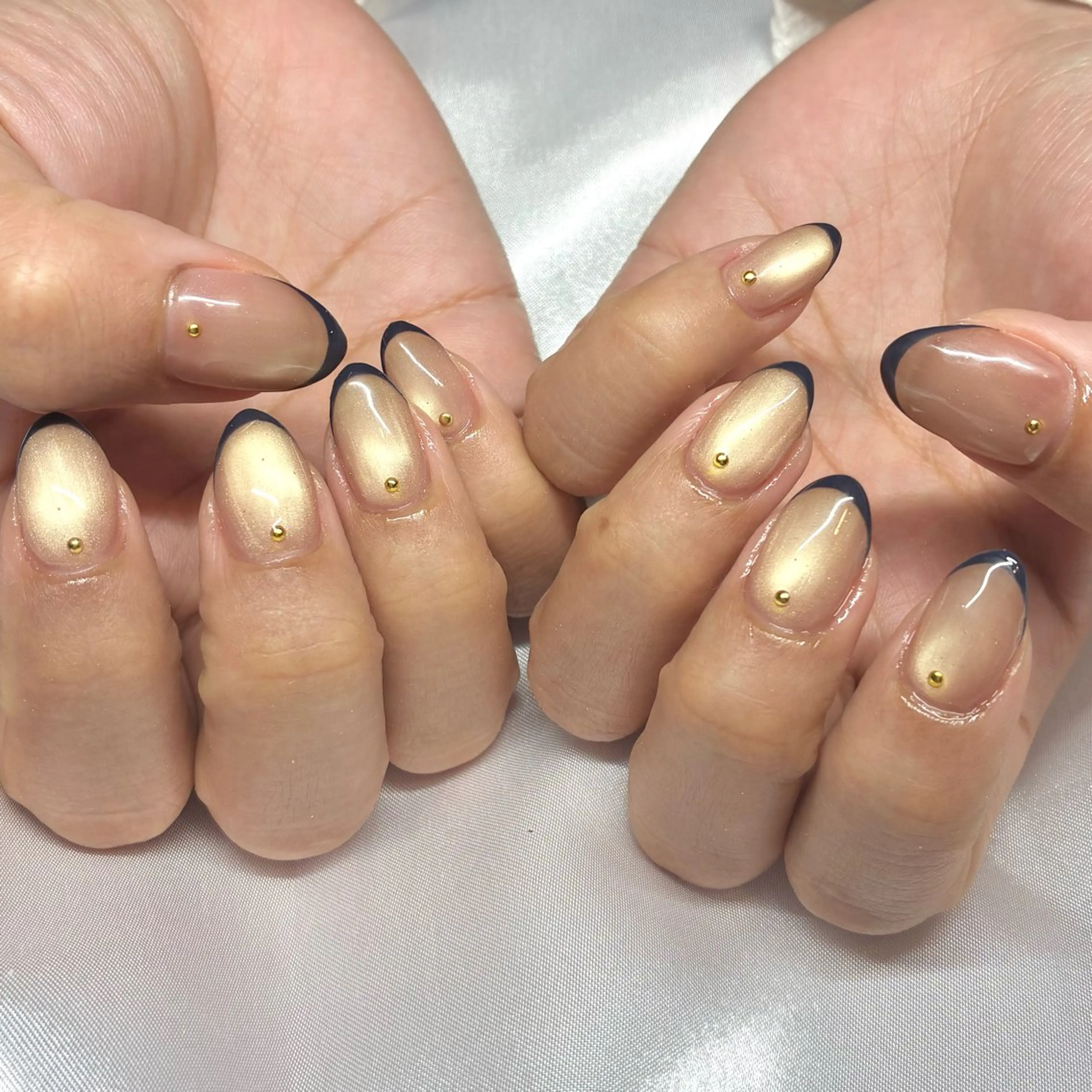 ネイル ジェルネイル マグネットネイル ハンドネイル Nail ヌシん家 AKANEのネイルデザイン